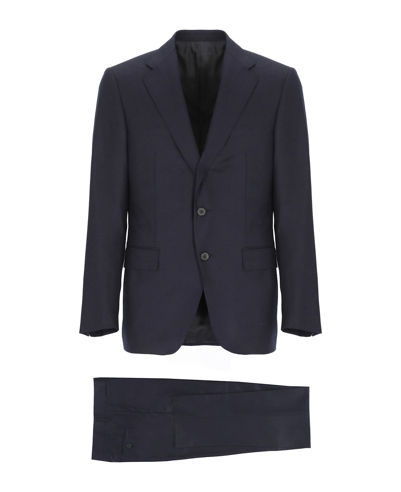 Caruso Wool Suit - Blue