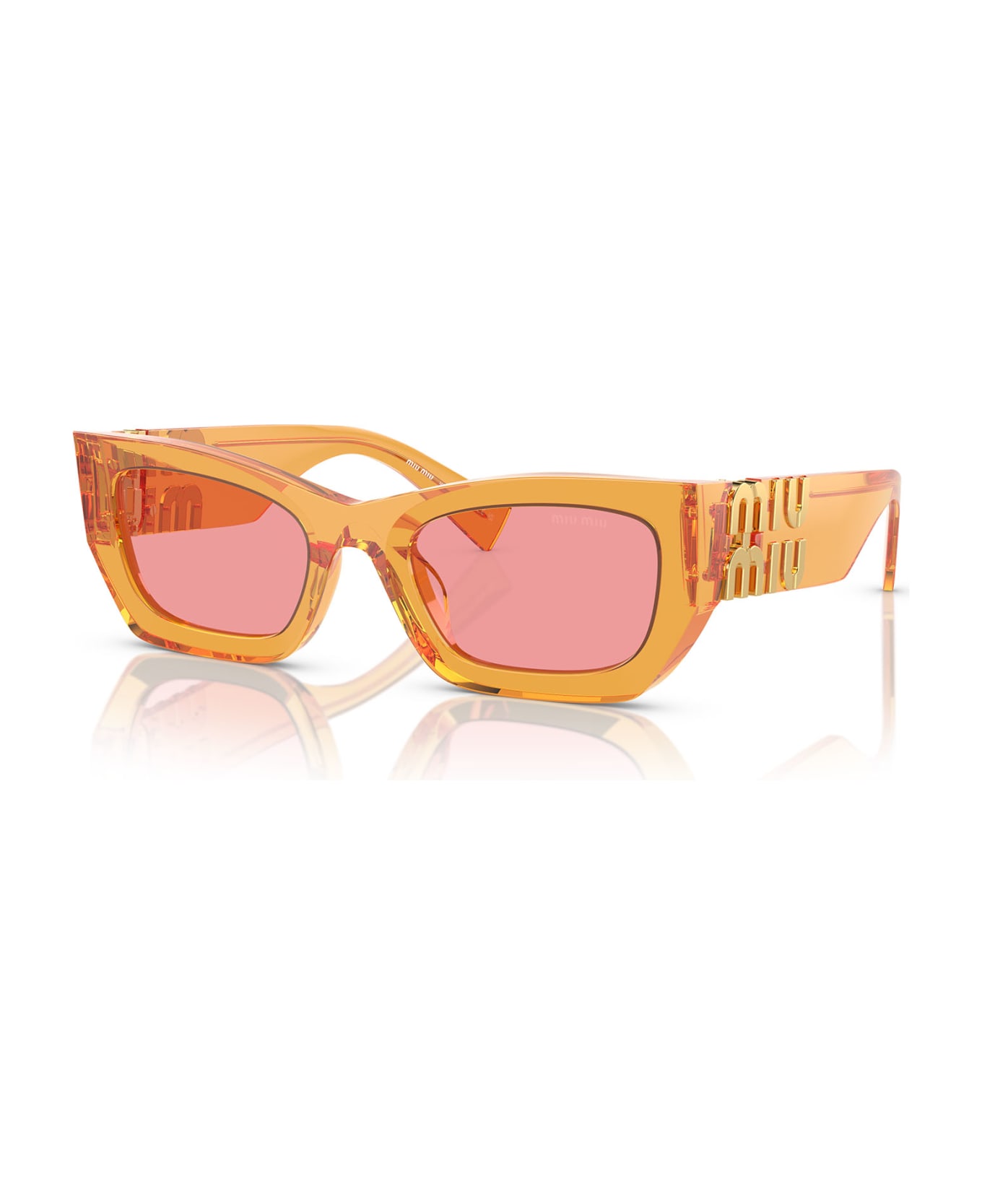 Miu Miu Eyewear Mu 09ws Orange Transparent Sunglasses - Orange Transparent