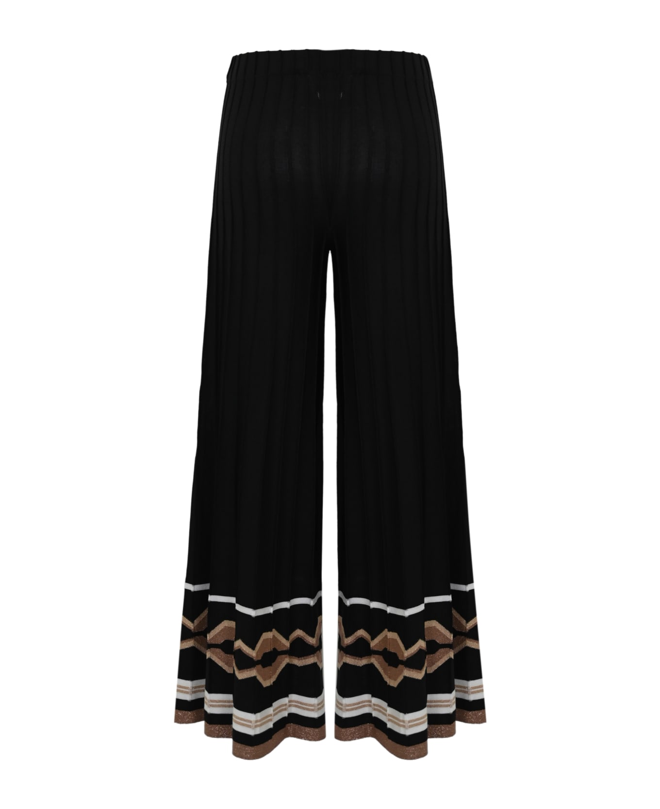 D.Exterior Viscose And Lurex Trousers - Nero