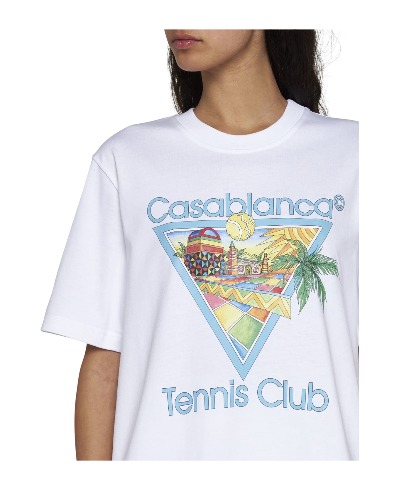 Casablanca T-Shirt - Afro cubism tennis club