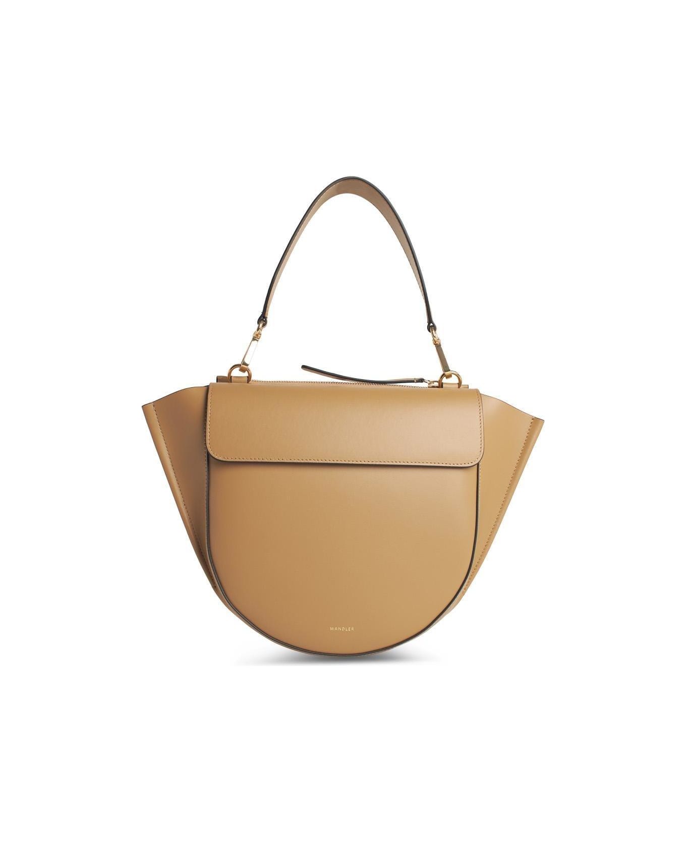 Wandler Hortensia Logo Printed Medium Tote Bag - Beige