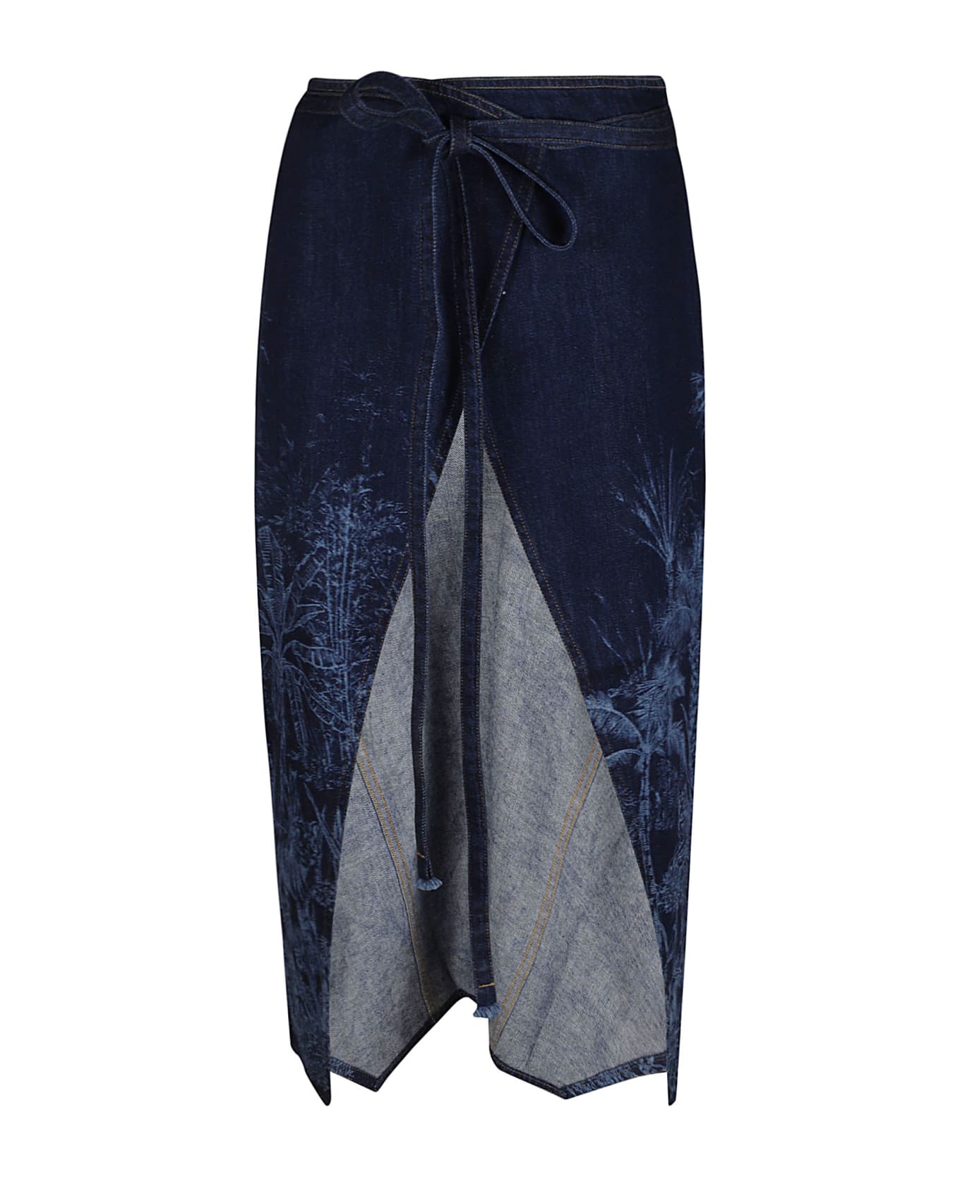 Alanui Jungle Toile De Jouy Skirt - Blue スカート