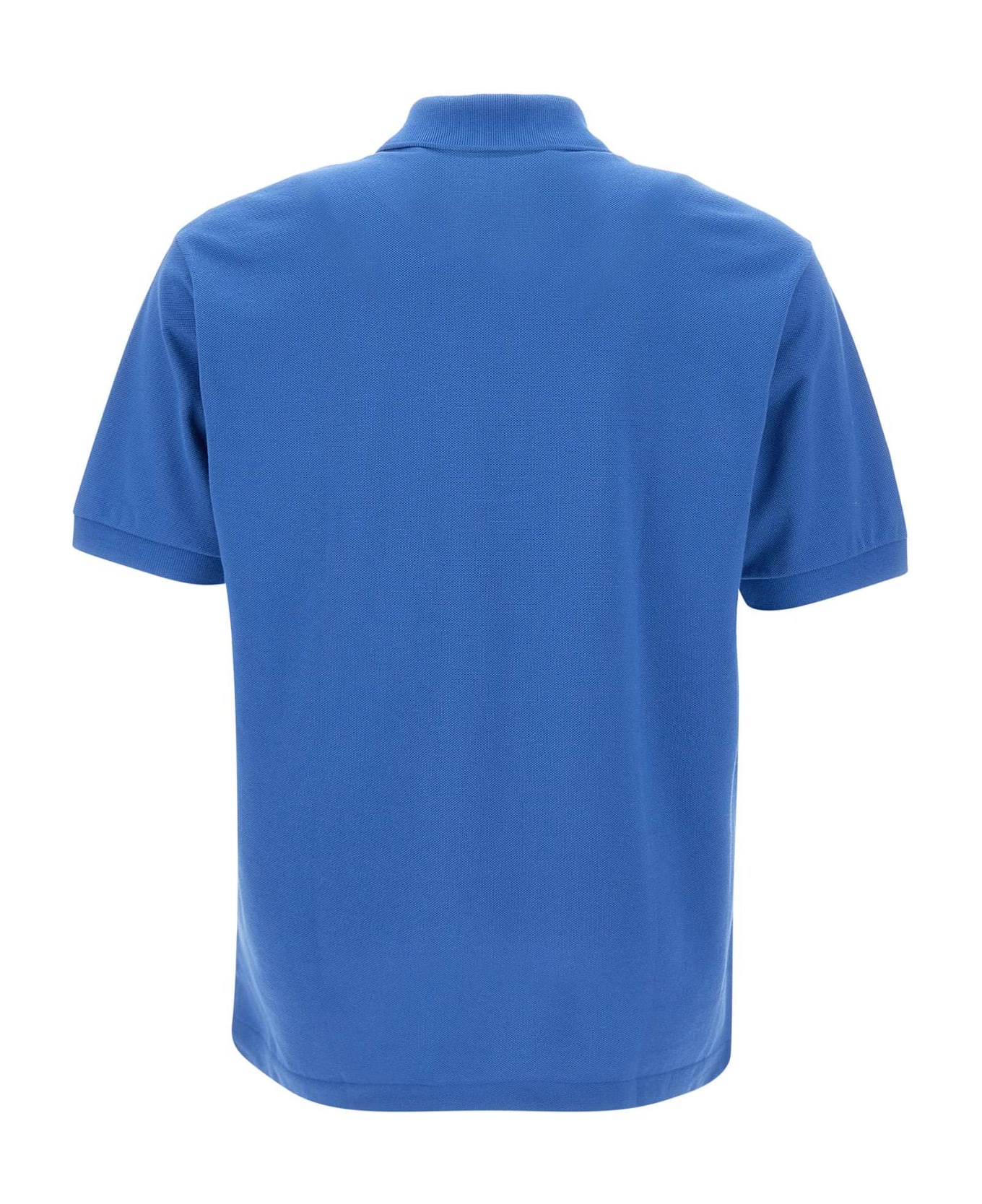 Lacoste Cotton Piquet Polo Shirt - BLUE ポロシャツ