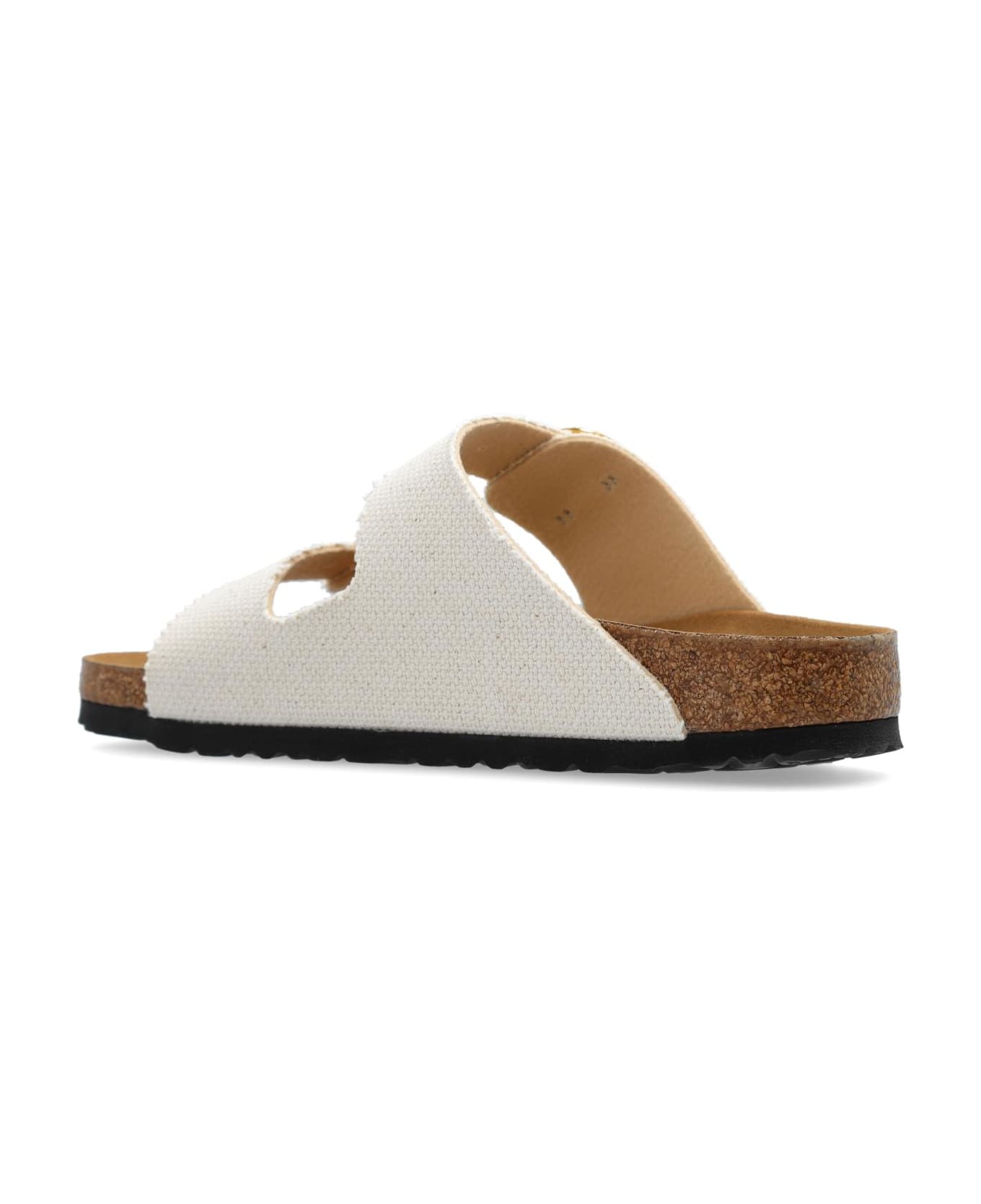 Birkenstock Vegan 
arizona Big Buckle Rivet Logo
 Slides - White