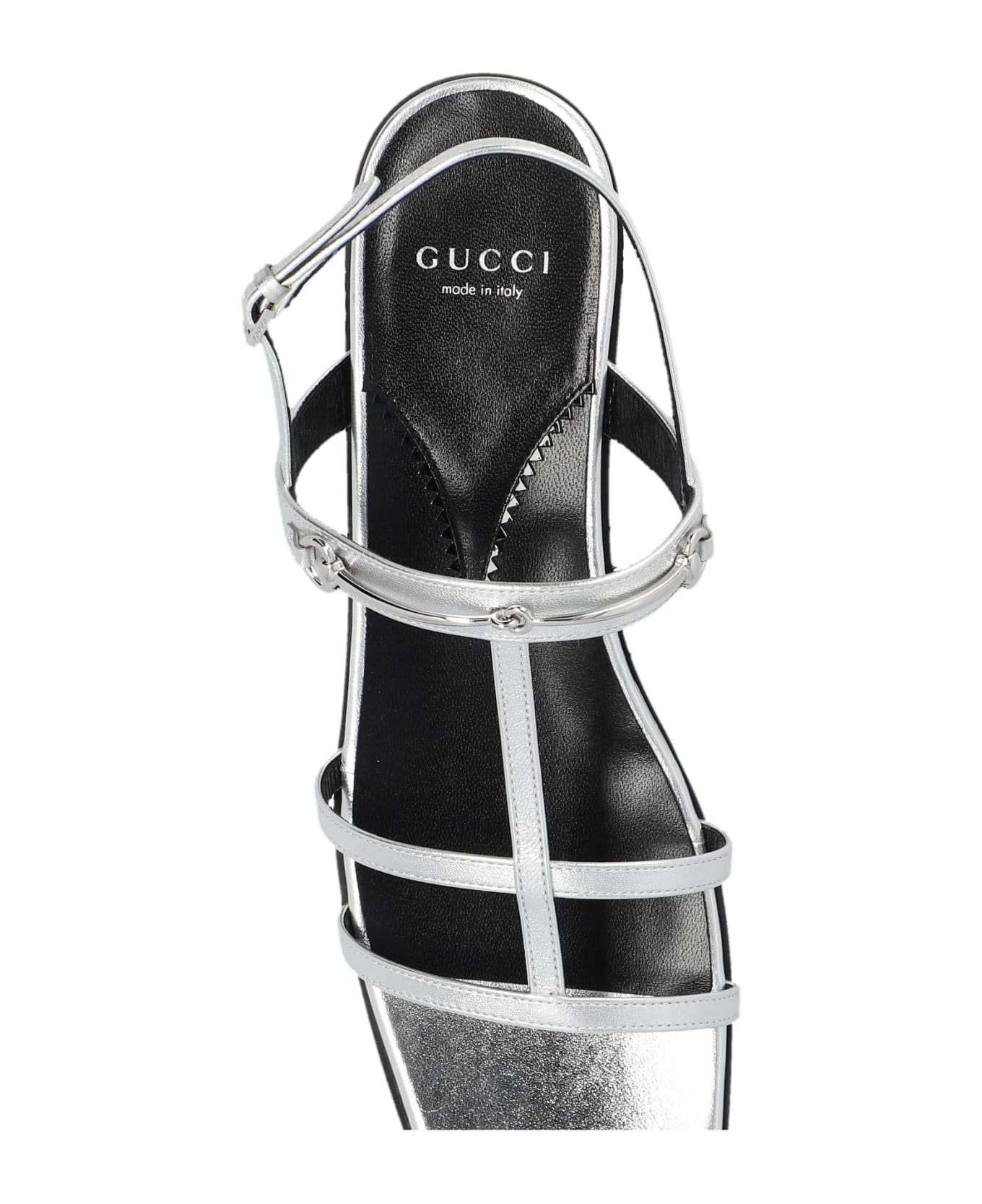 Gucci Leather Sandals - Silver サンダル