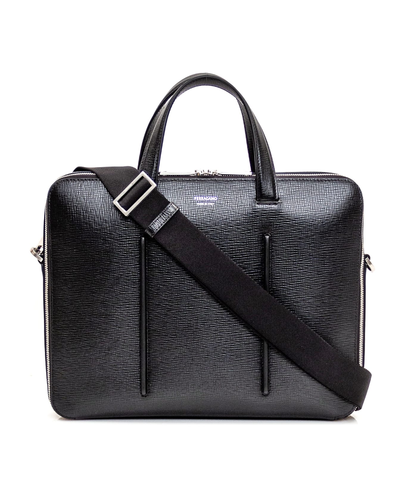 Ferragamo Business Bag With Single Compartment - NERO