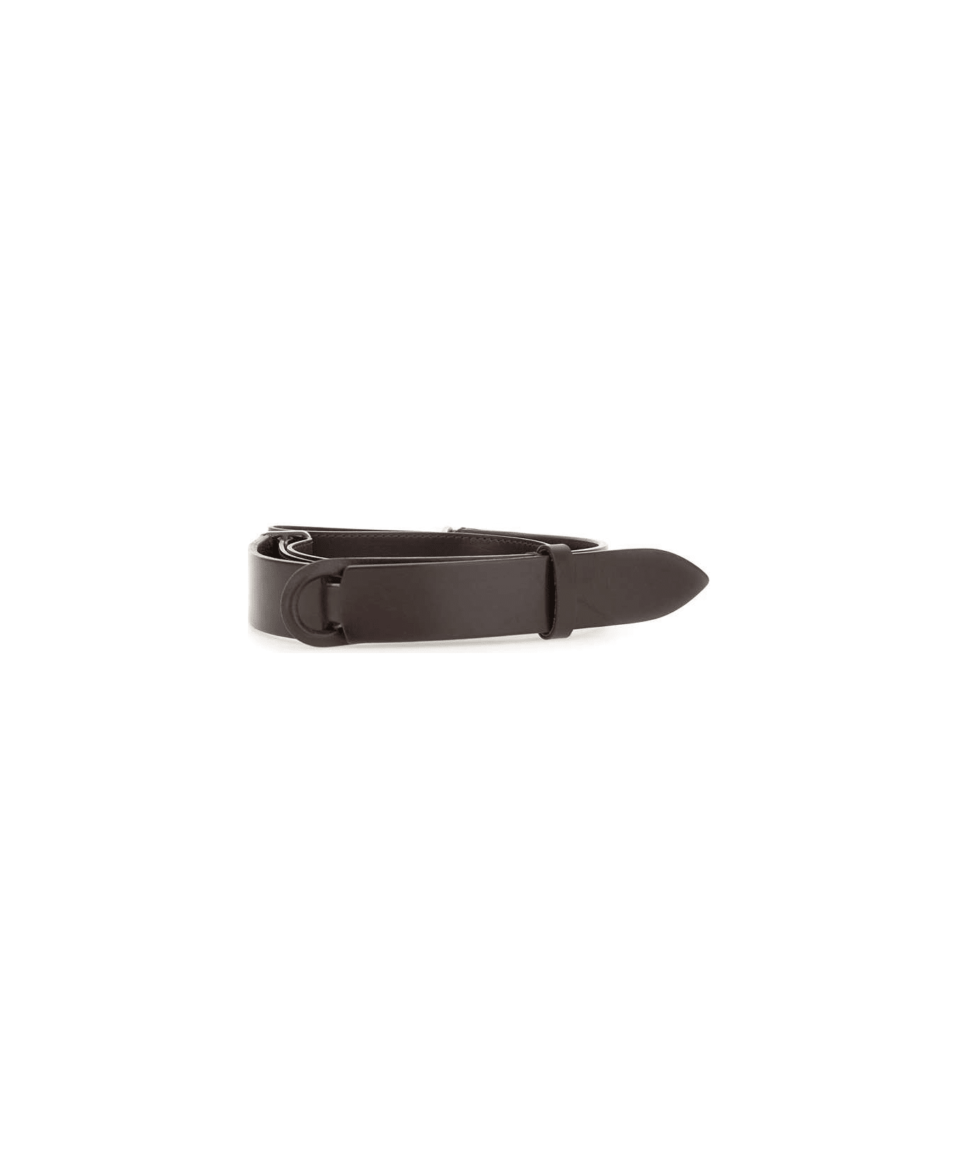 Orciani "nobukle Bull" Leather Belt - BROWN ベルト