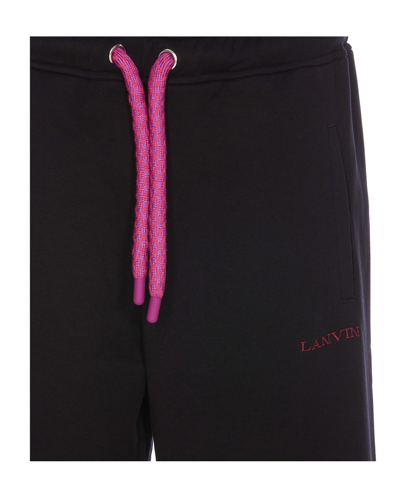 Lanvin Elasticised Waistband Track Pants - Black