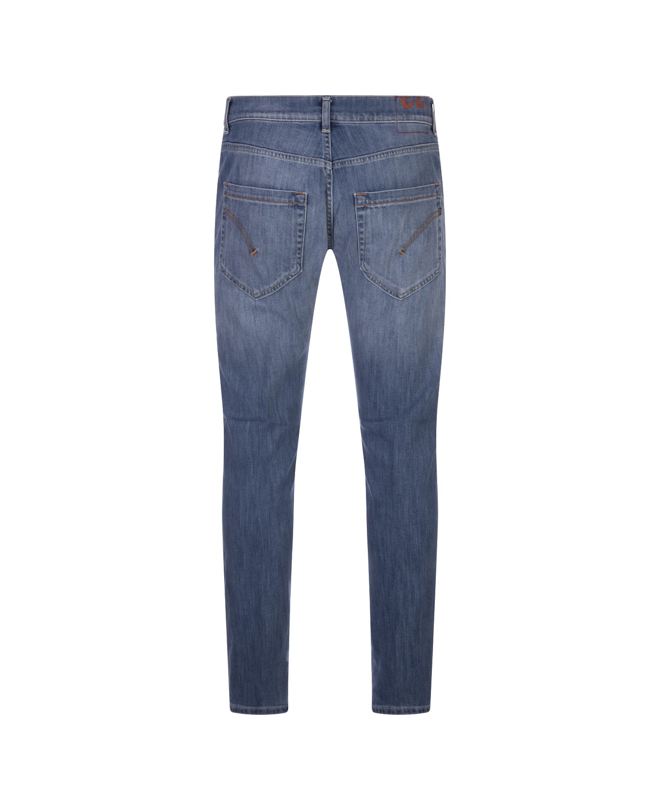 Dondup Mius Slim Fit Jeans In Blue Stretch Denim - Blue