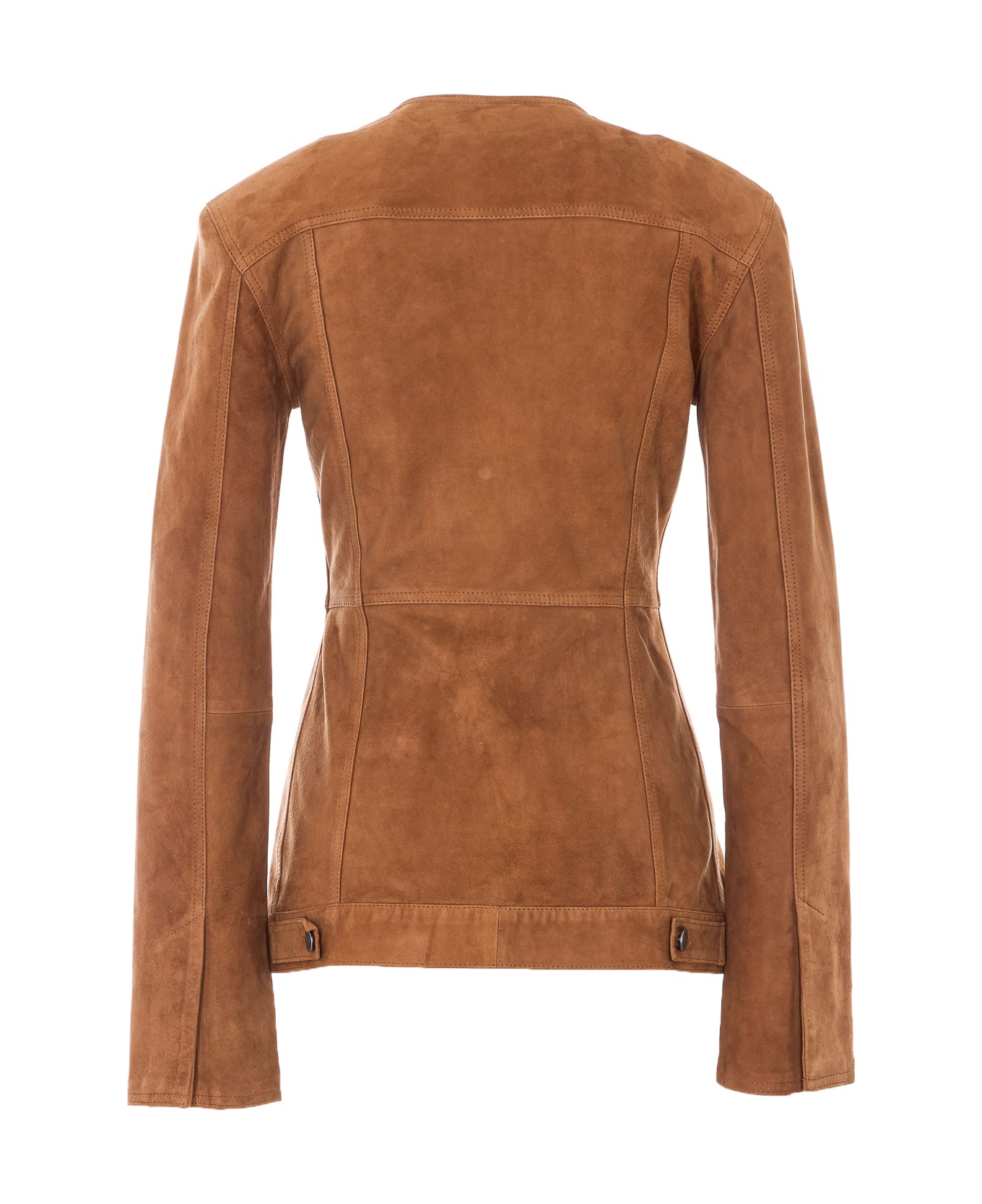 Haikure Suede Jacket - Brown