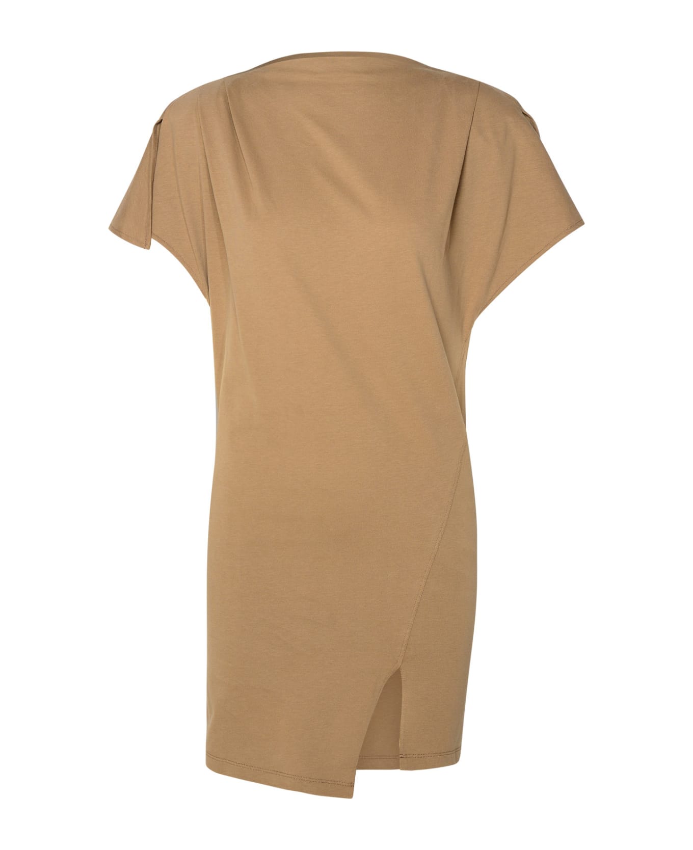 Isabel Marant 'silvane' Brown Cotton Dress - Brown