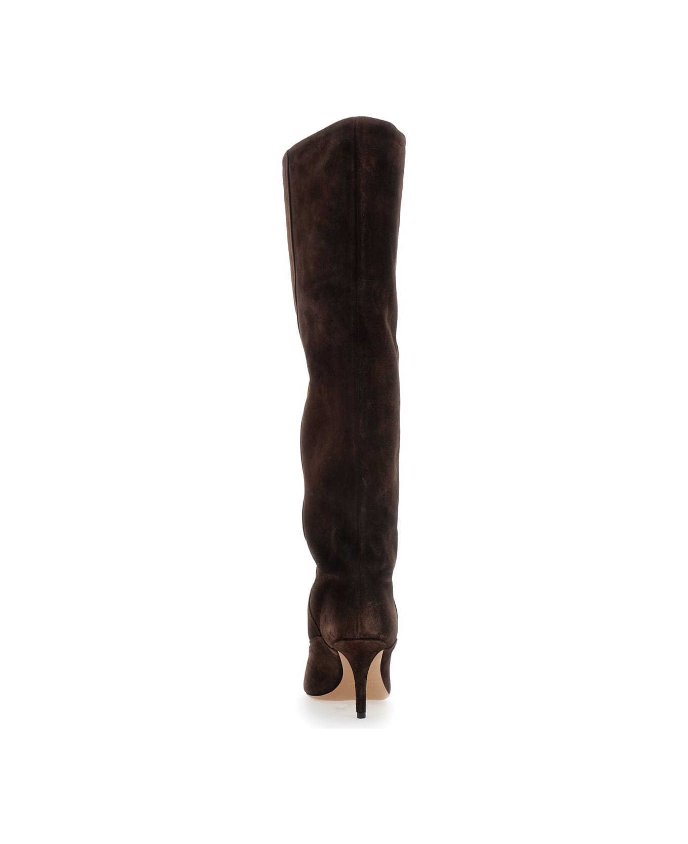 Paris Texas 'ines' Brown Boots With High Stiletto Heel In Suede Woman - Brown