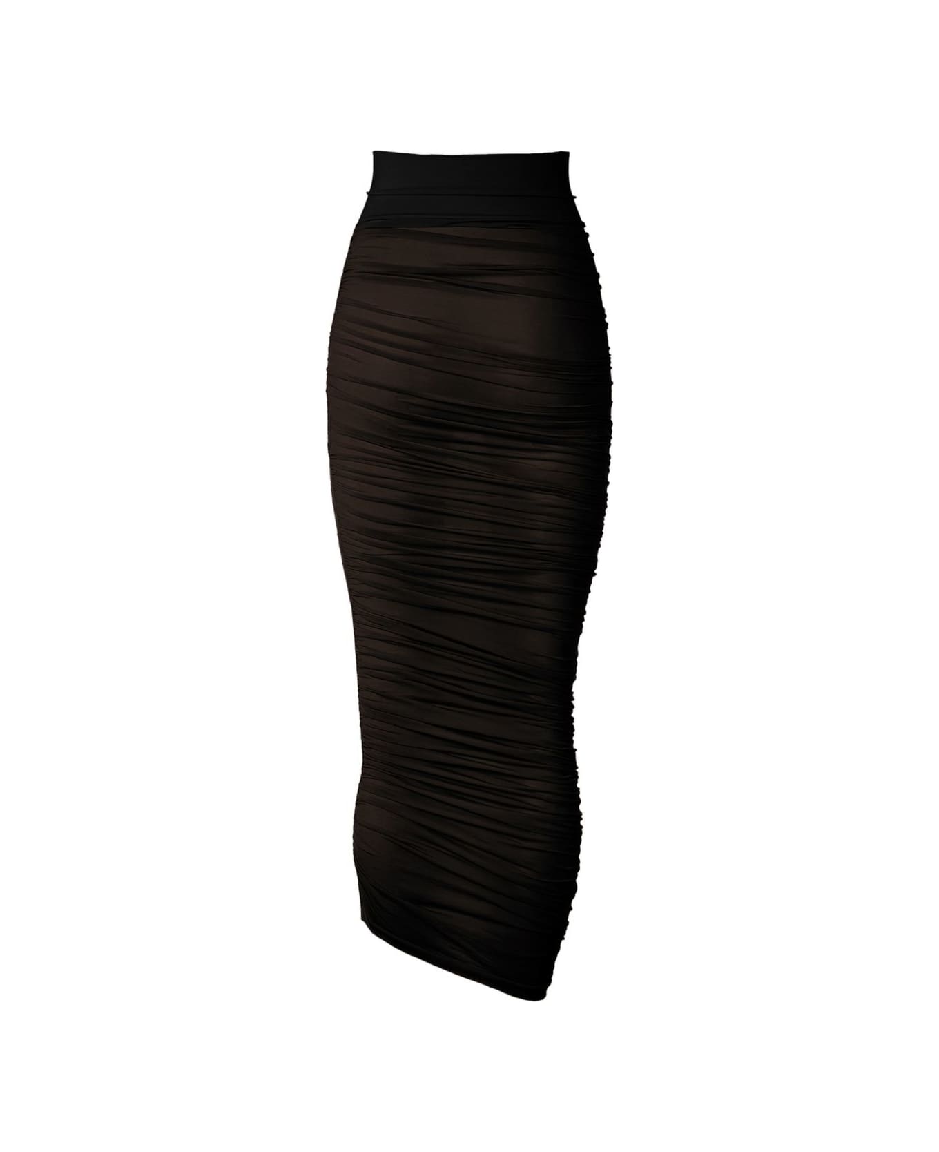 Wolford Midi Sheer Skirt - Black