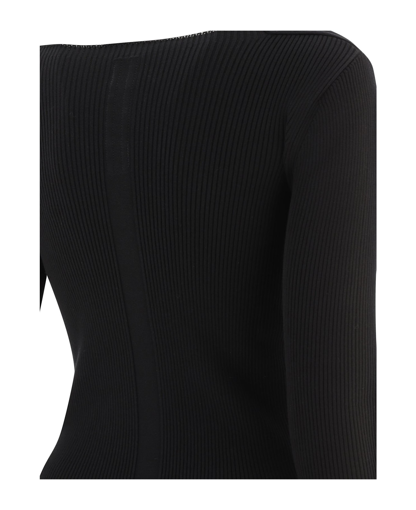 Rick Owens Ribbed Crewneck Sweater - Black