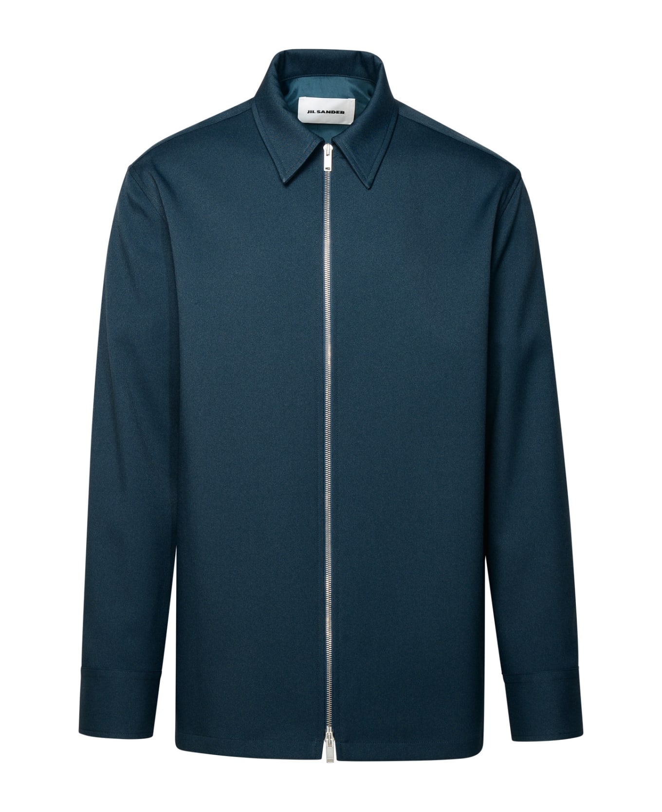 Jil Sander Blue Polyester Shirt - Navy