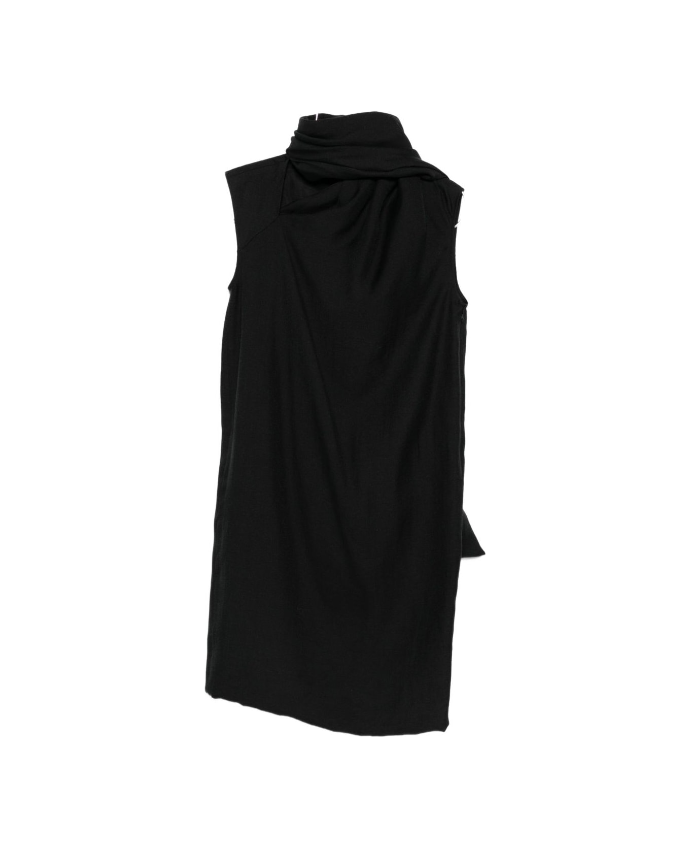 Totême Scarf Midi Dress - BLACK