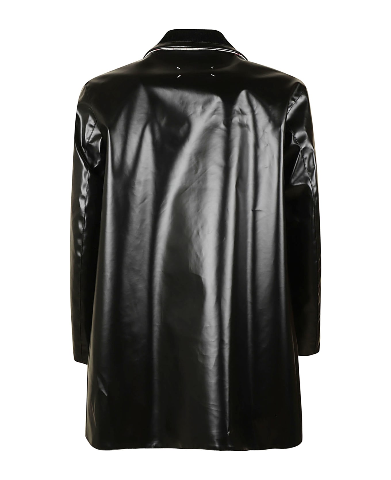 Maison Margiela Double-breast Shiny Jacket - Black