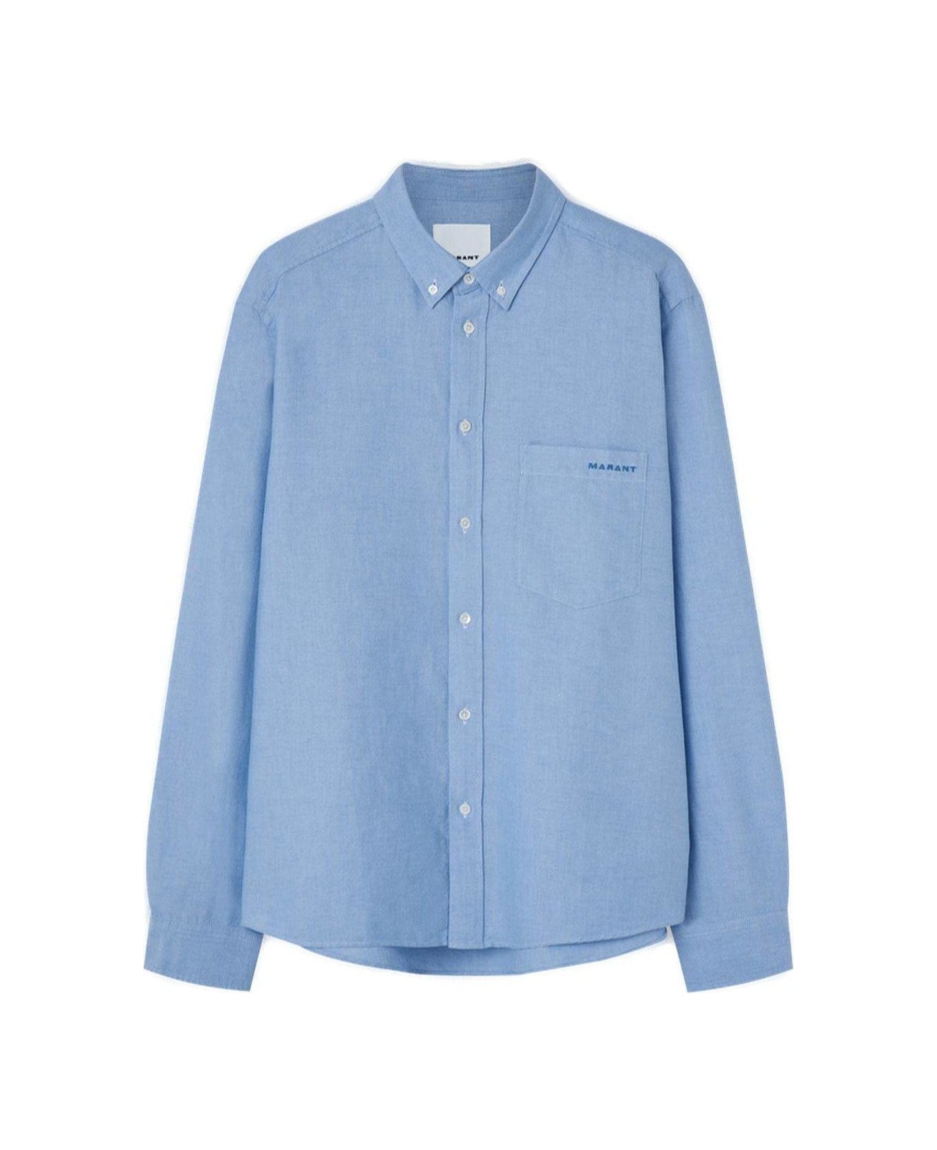 Isabel Marant 
jasolo
 Oxford Cotton Shirt - Light blue