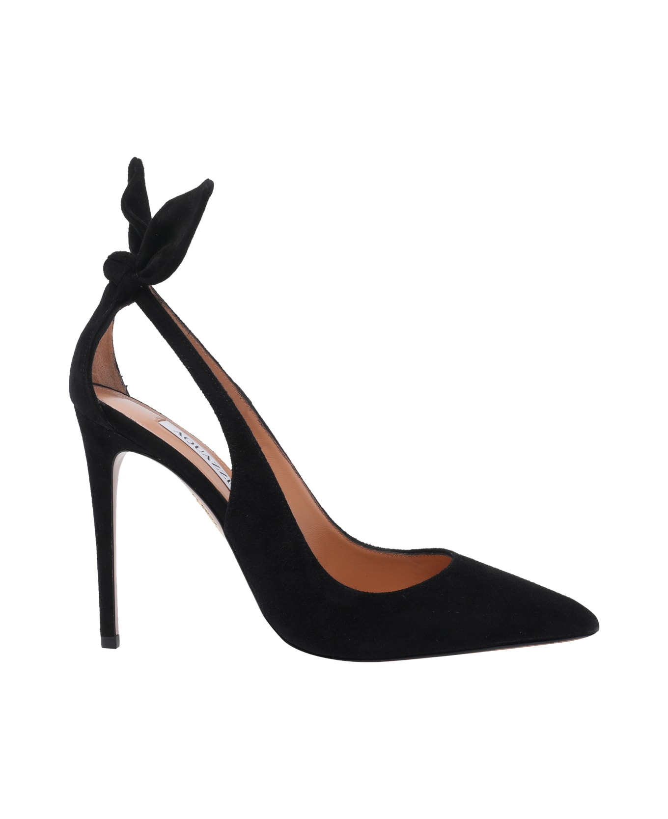 Aquazzura Bow Tie Pump Sandals - Black