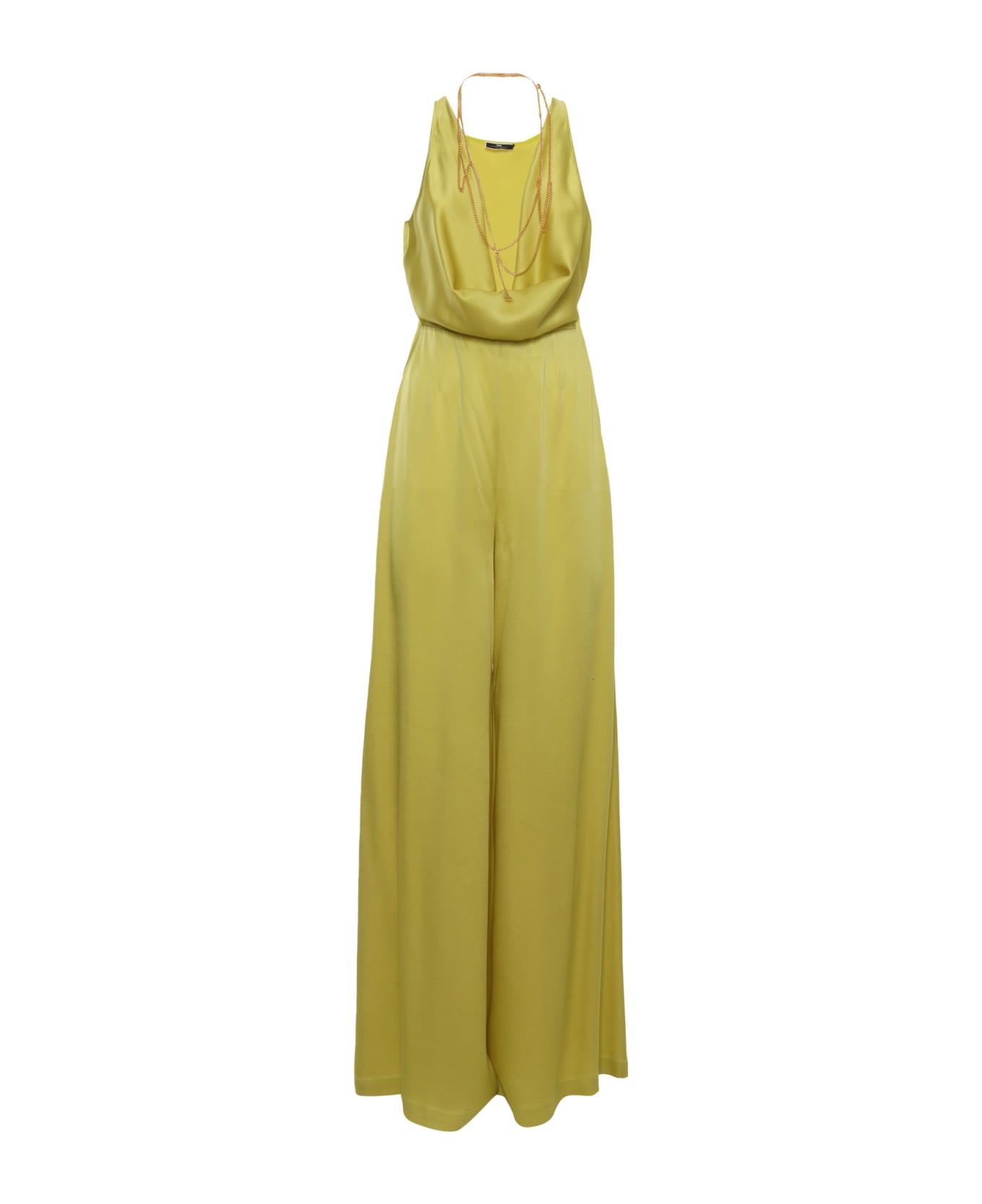 Elisabetta Franchi Elegant Yellow Jumpsuit - YELLOW