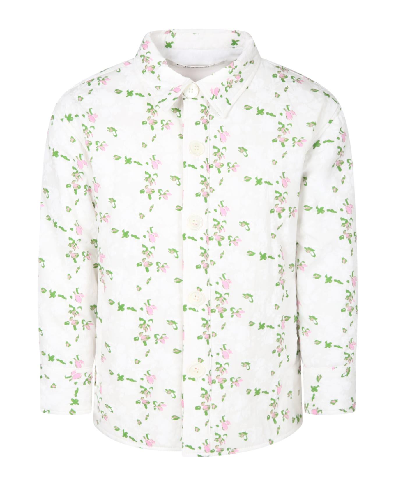 Philosophy di Lorenzo Serafini Kids T-shirt adidas Run It Aeroready preto With Flowers - White