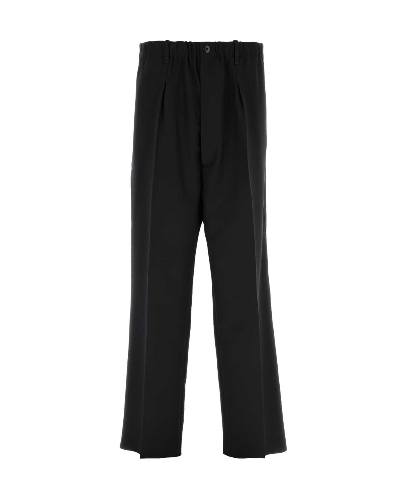 Random Identities Black Polyester Pant - BLACK