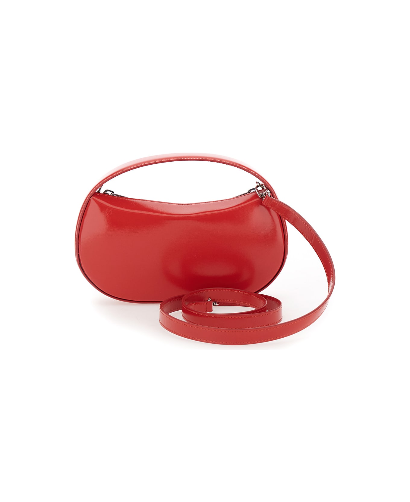 Coperni 
sound Swipe Small
 Red Handbag With Logo Detail In Leather Woman - Red