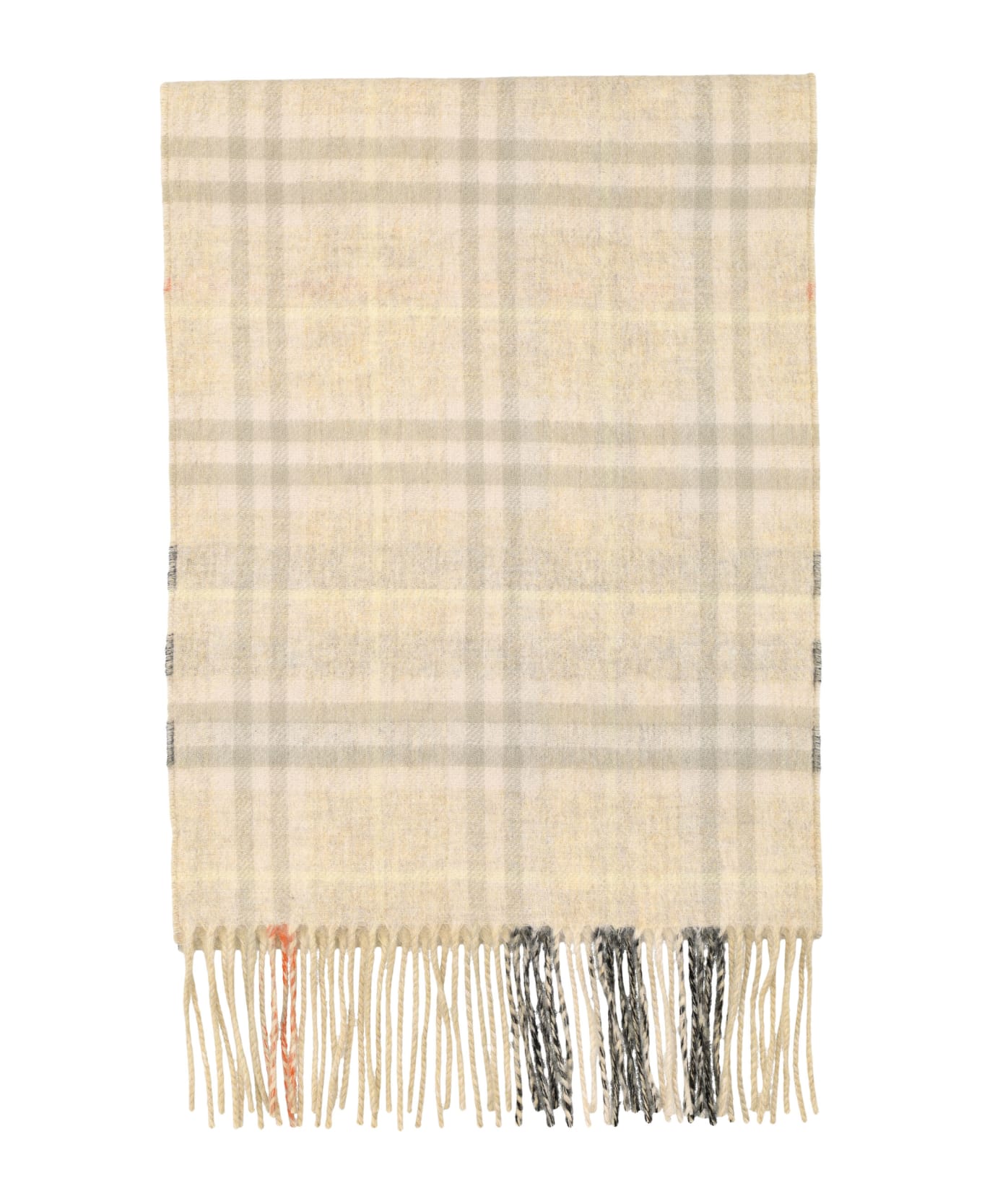 Burberry London Reversible Pale Check Cashmere Scarf - SAND/FLEX MELANGE