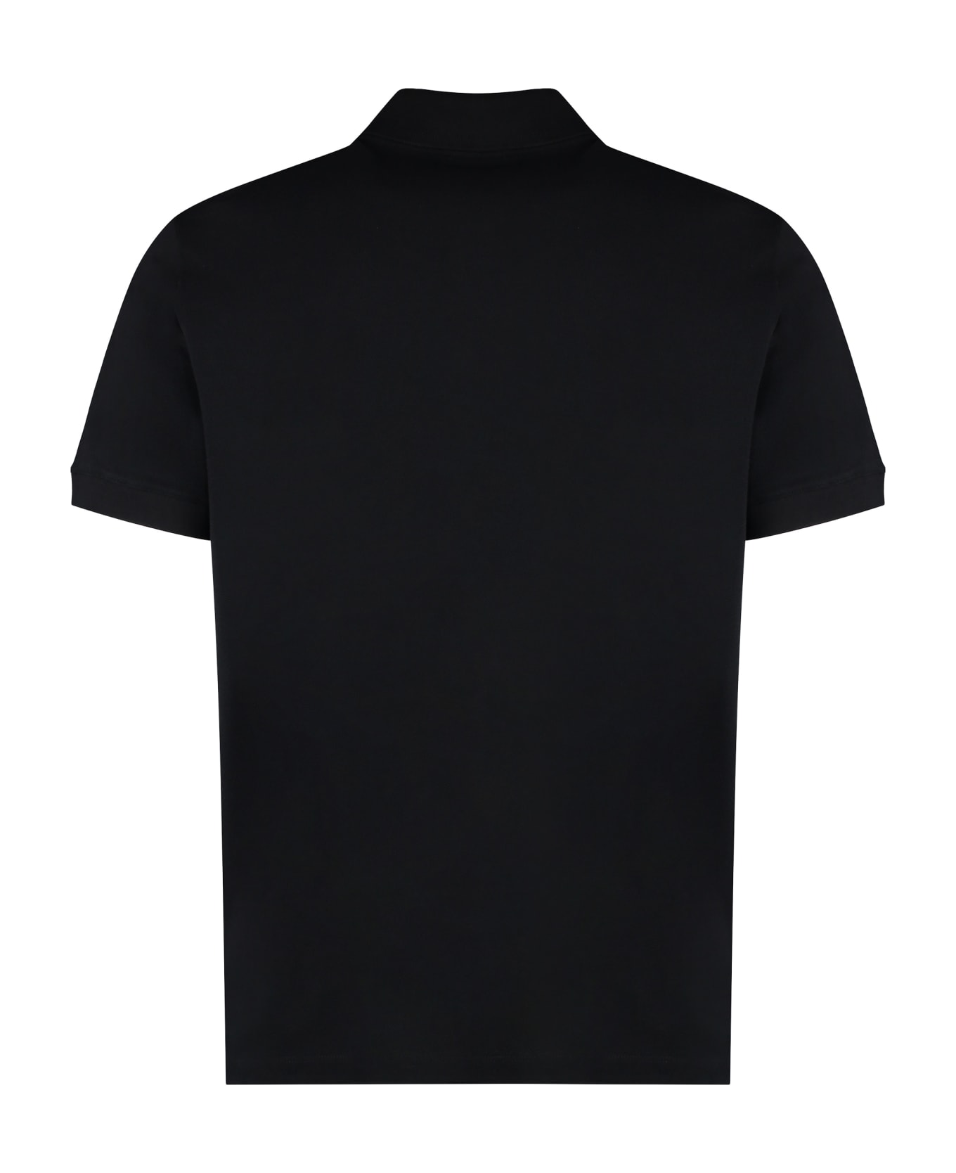 Alexander McQueen Cotton Piqué Polo Shirt - black