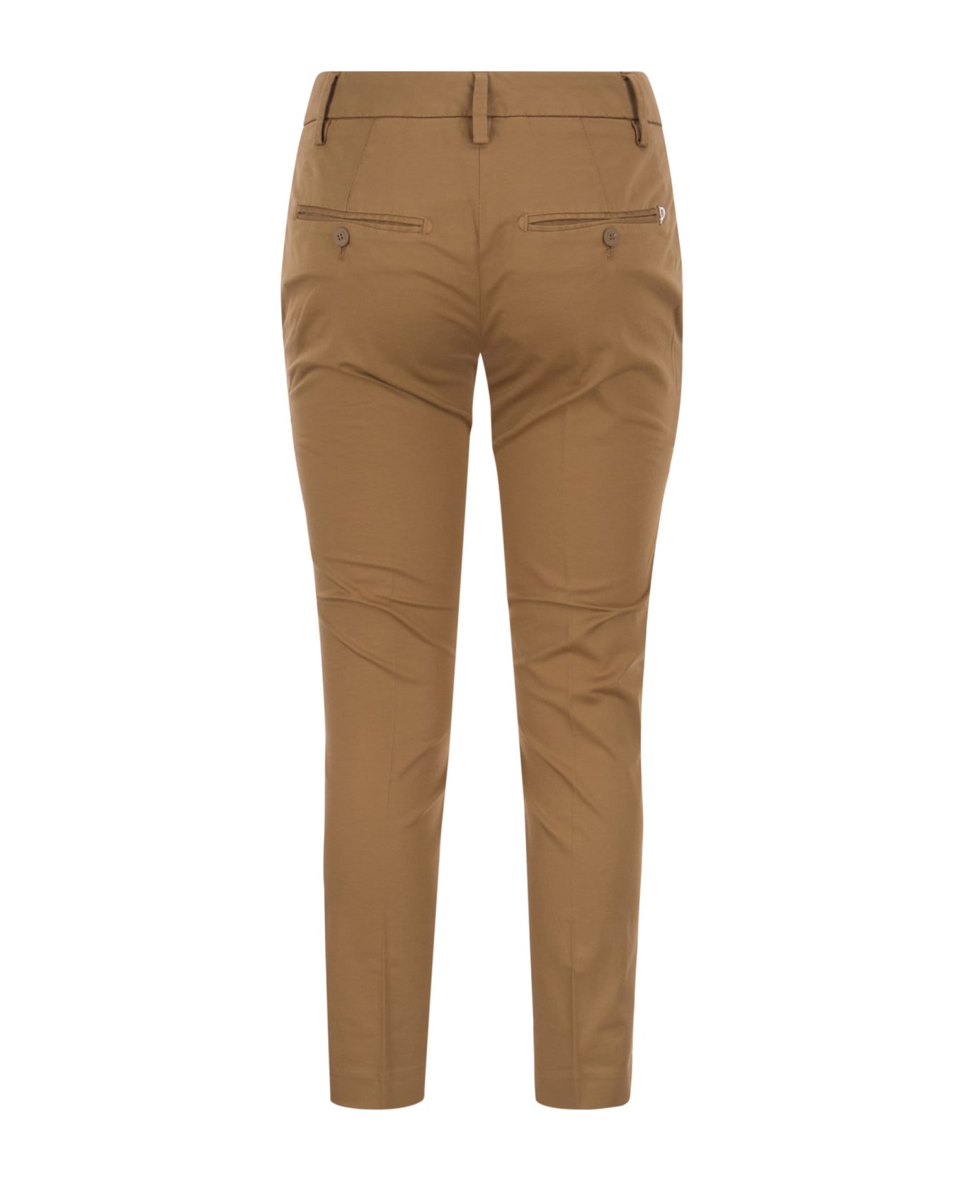Dondup Perfect - Slim-fit Cotton Gabardine Trousers - Hazelnut