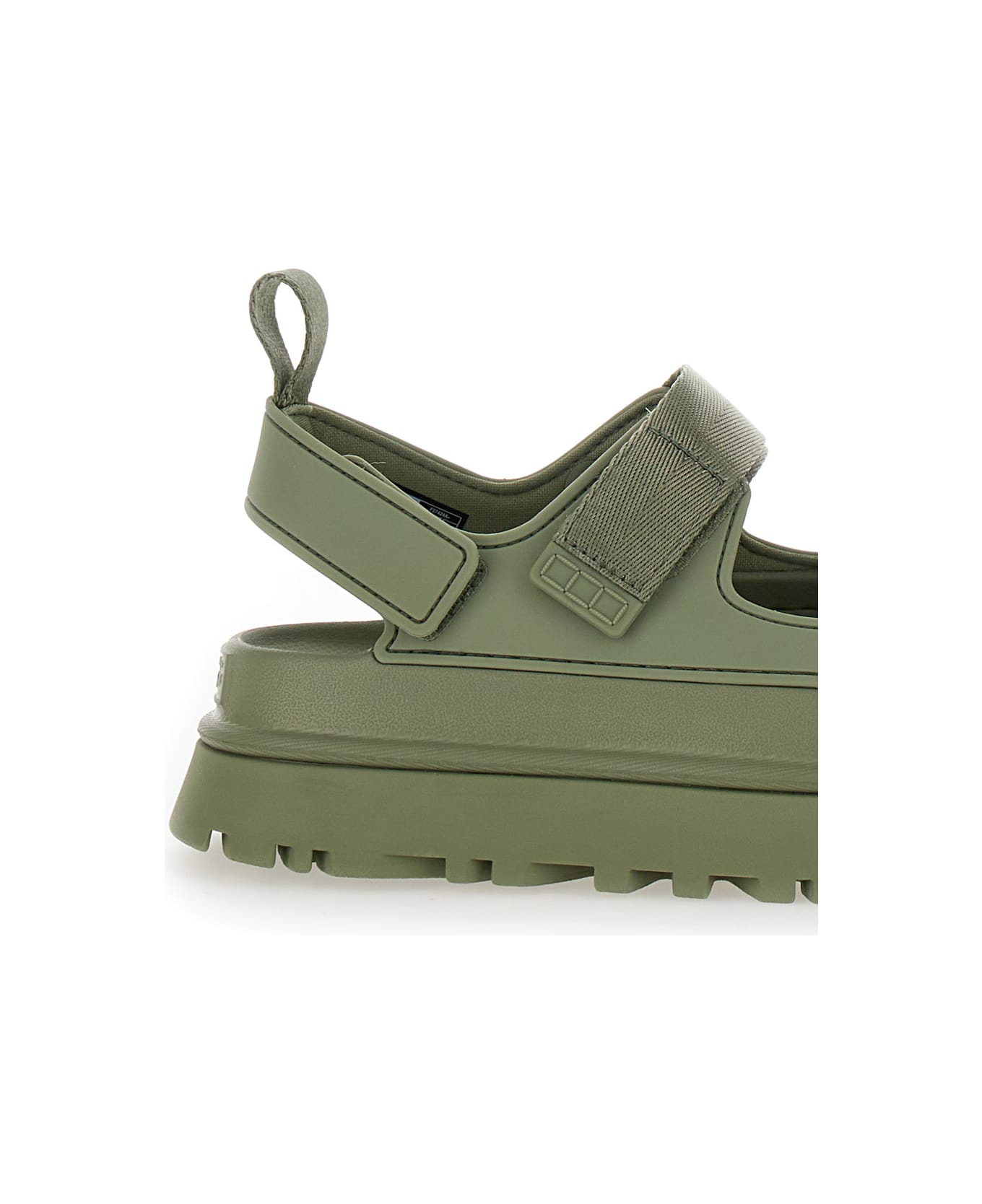 UGG Green Sandals With Logo And Platform In Rubber Woman - Green