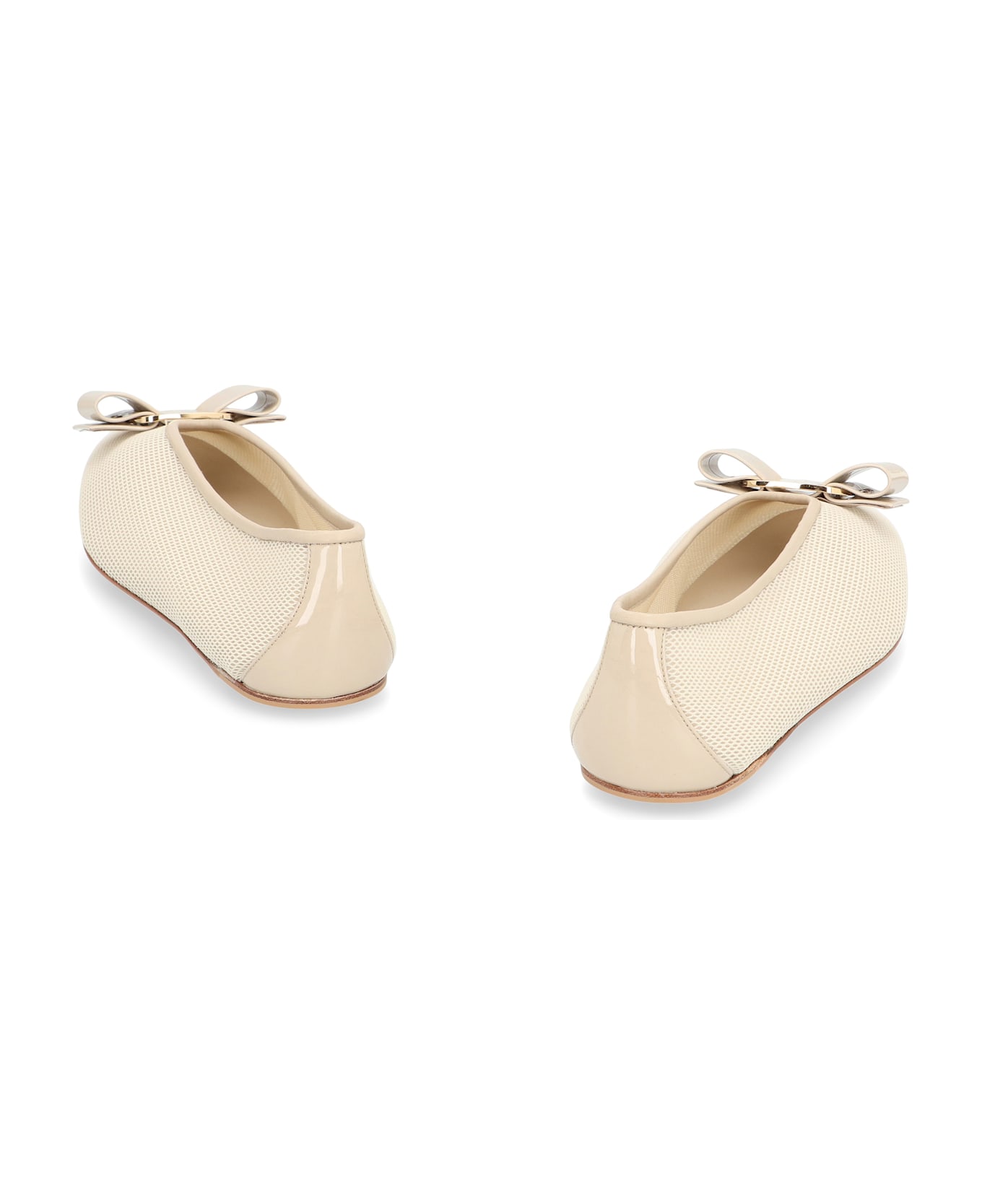 Ferragamo Vara Ballet Flats - grey
