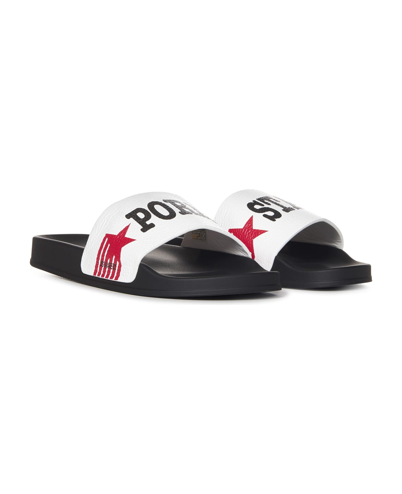 Dsquared2 Rocco Sliders - White その他各種シューズ