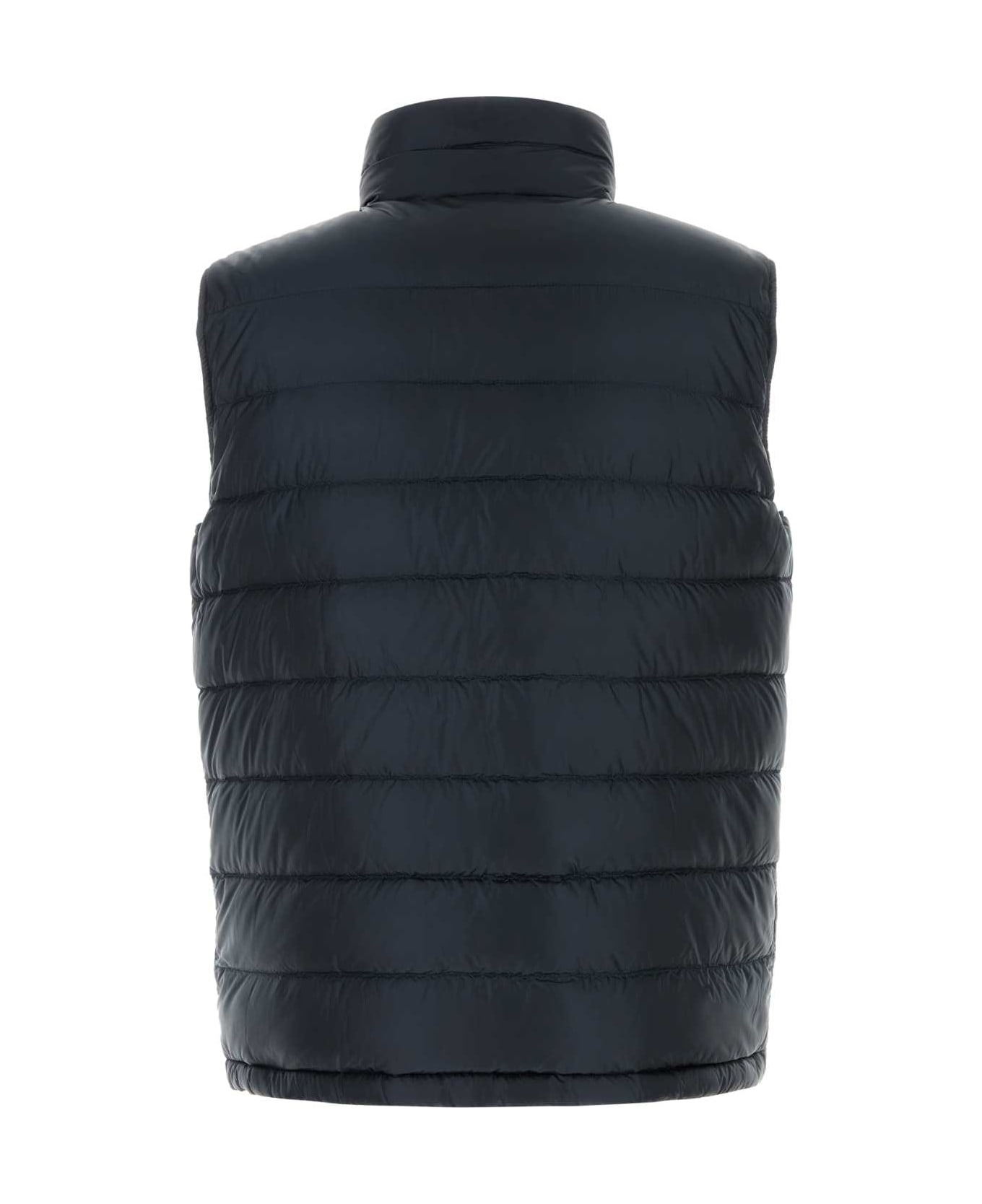 Herno Navy Blue Nylon Sleeveless Down Jacket - BLUE
