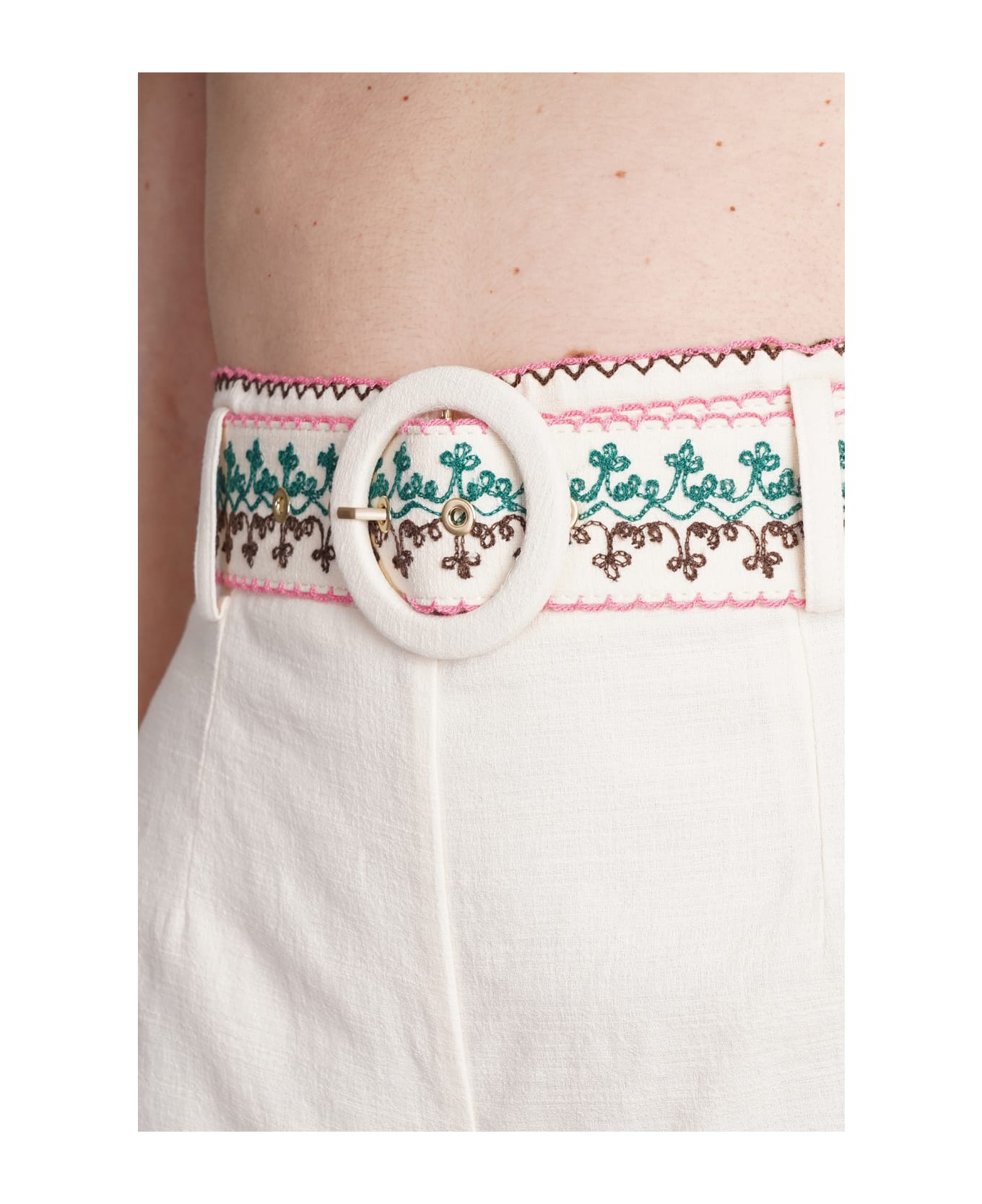 Zimmermann Shorts In Beige Cotton - beige