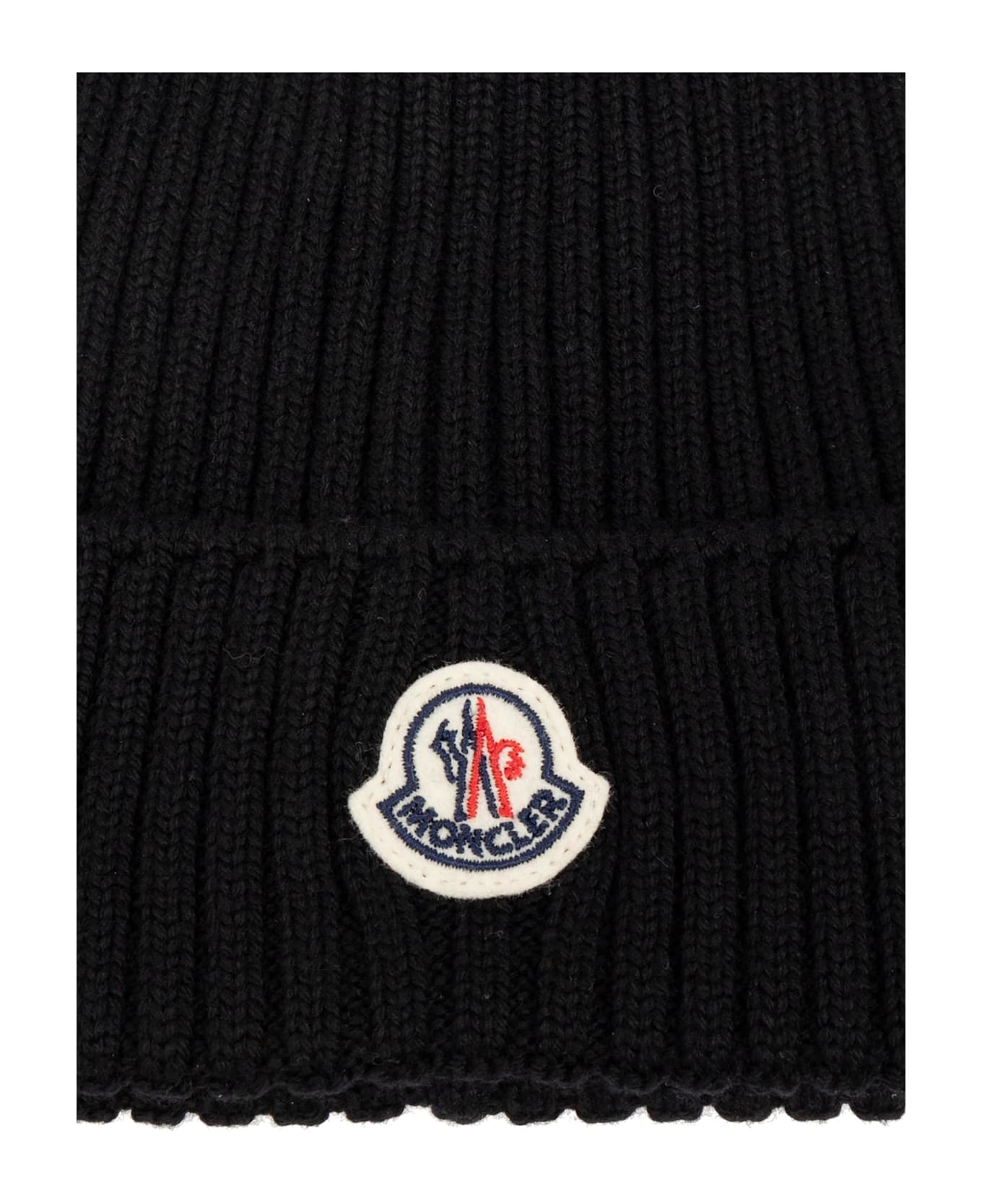 Moncler Grenoble Moncler Enfant Woolen Hat - Black