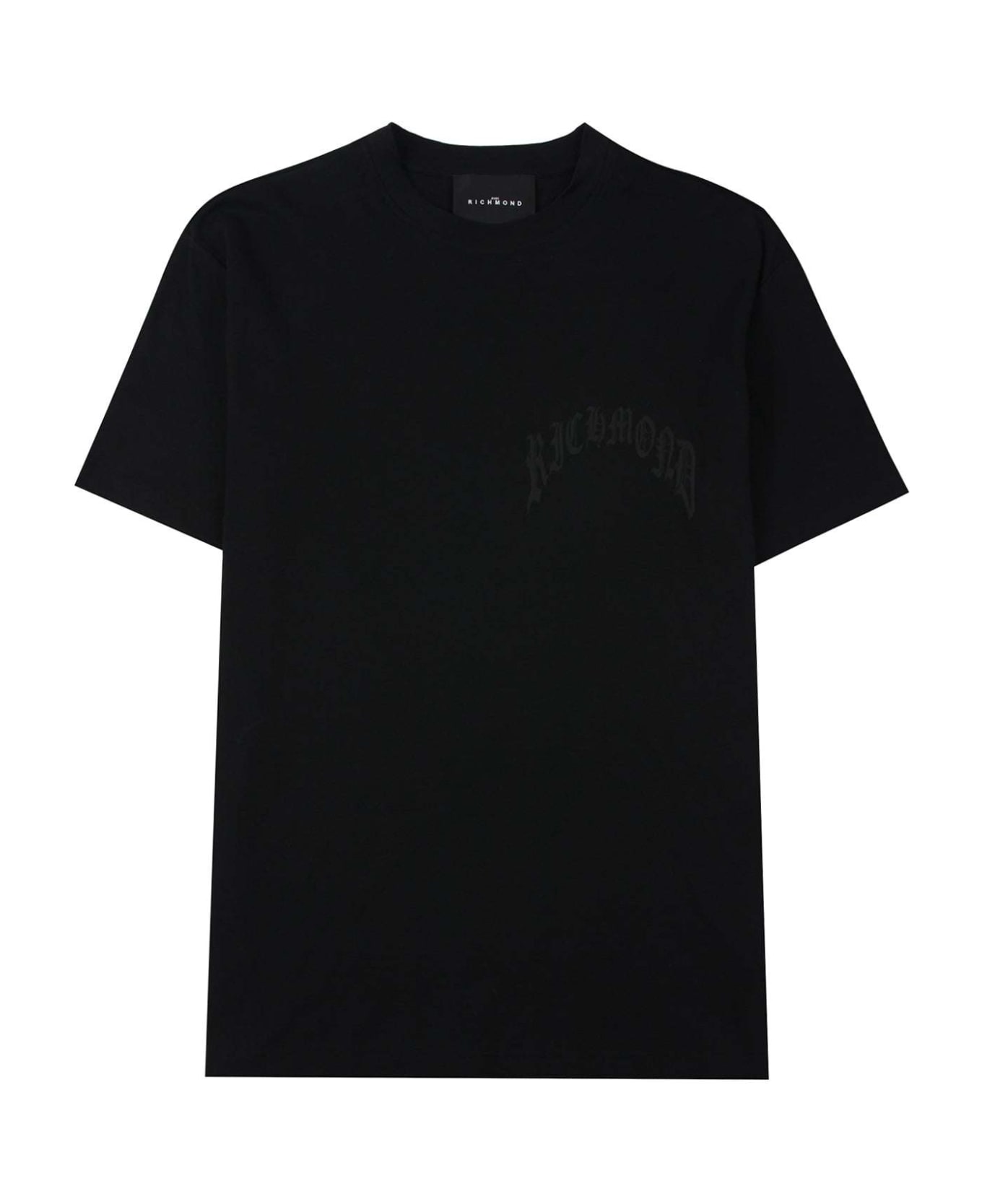 John Richmond T-shirt With Logo And Print - Nero シャツ