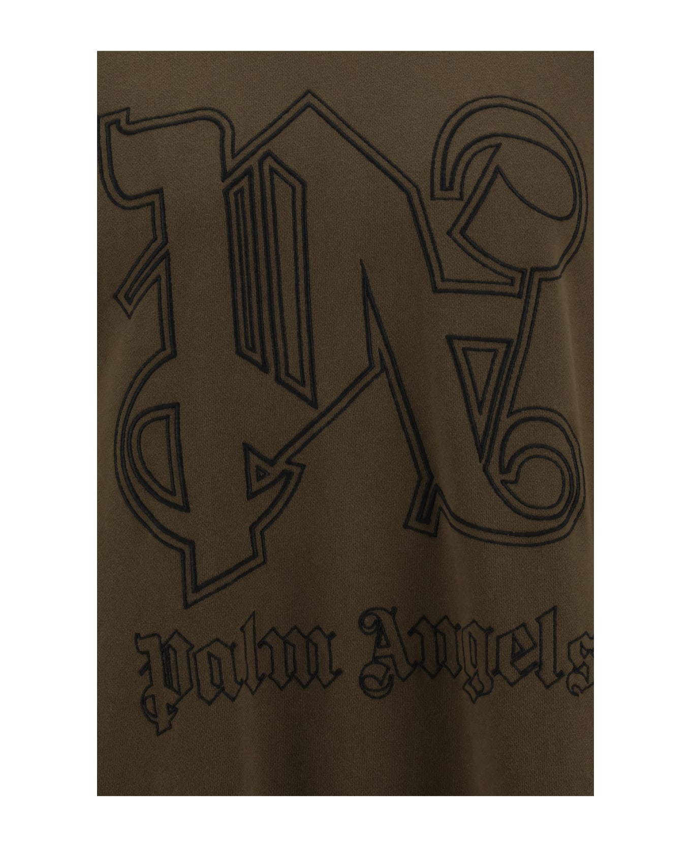 Palm Angels Monogram Sweatshirt - Brown Bla フリース