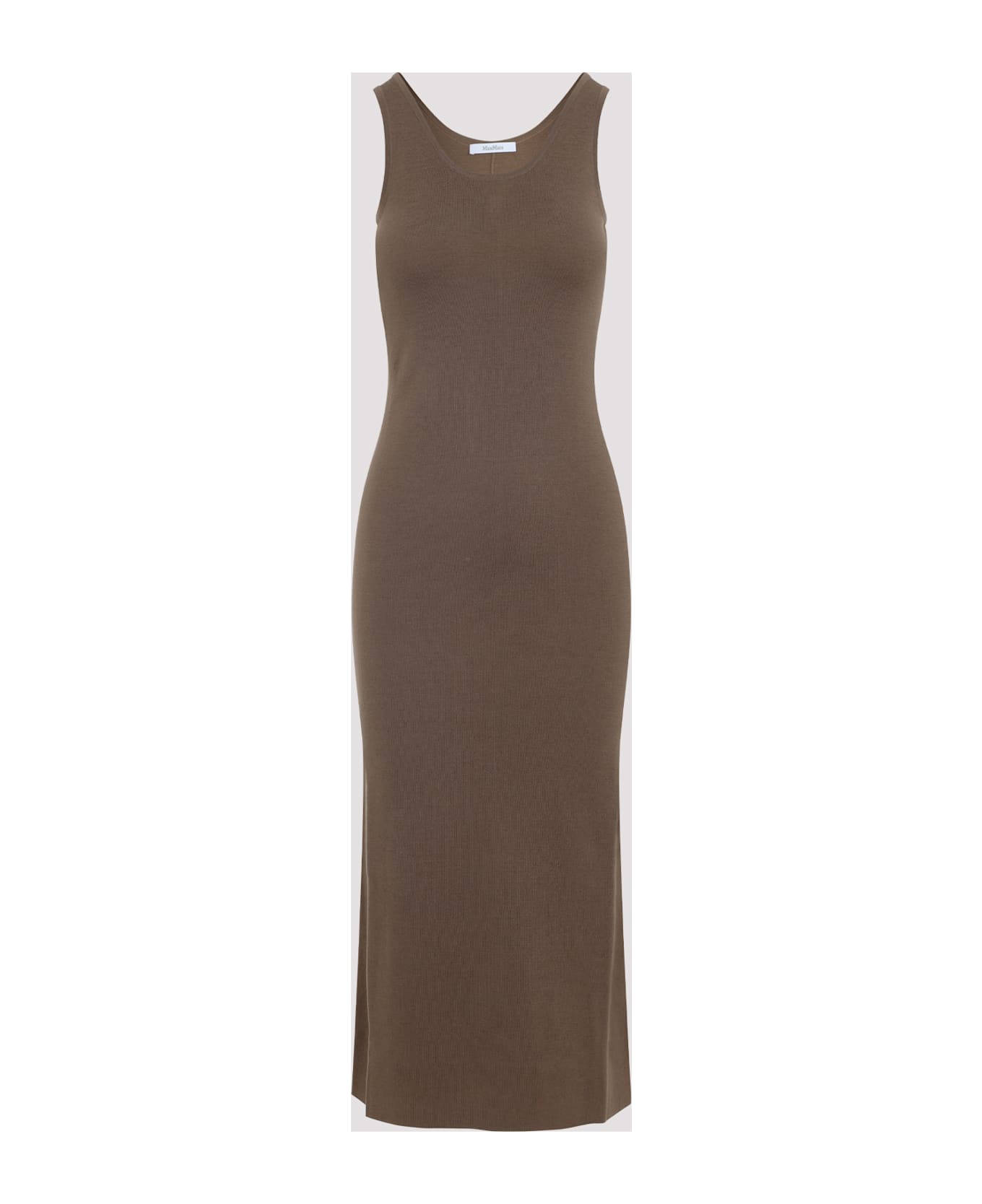 Max Mara Aceri Knit Long Dress - White