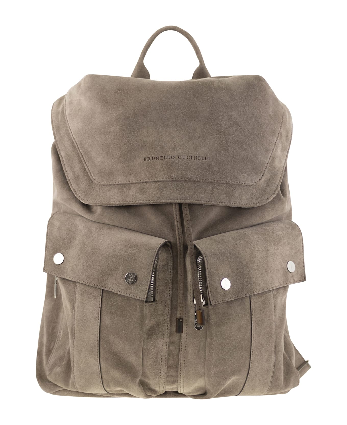 Brunello Cucinelli Suede Backpack - Turtledove バックパック