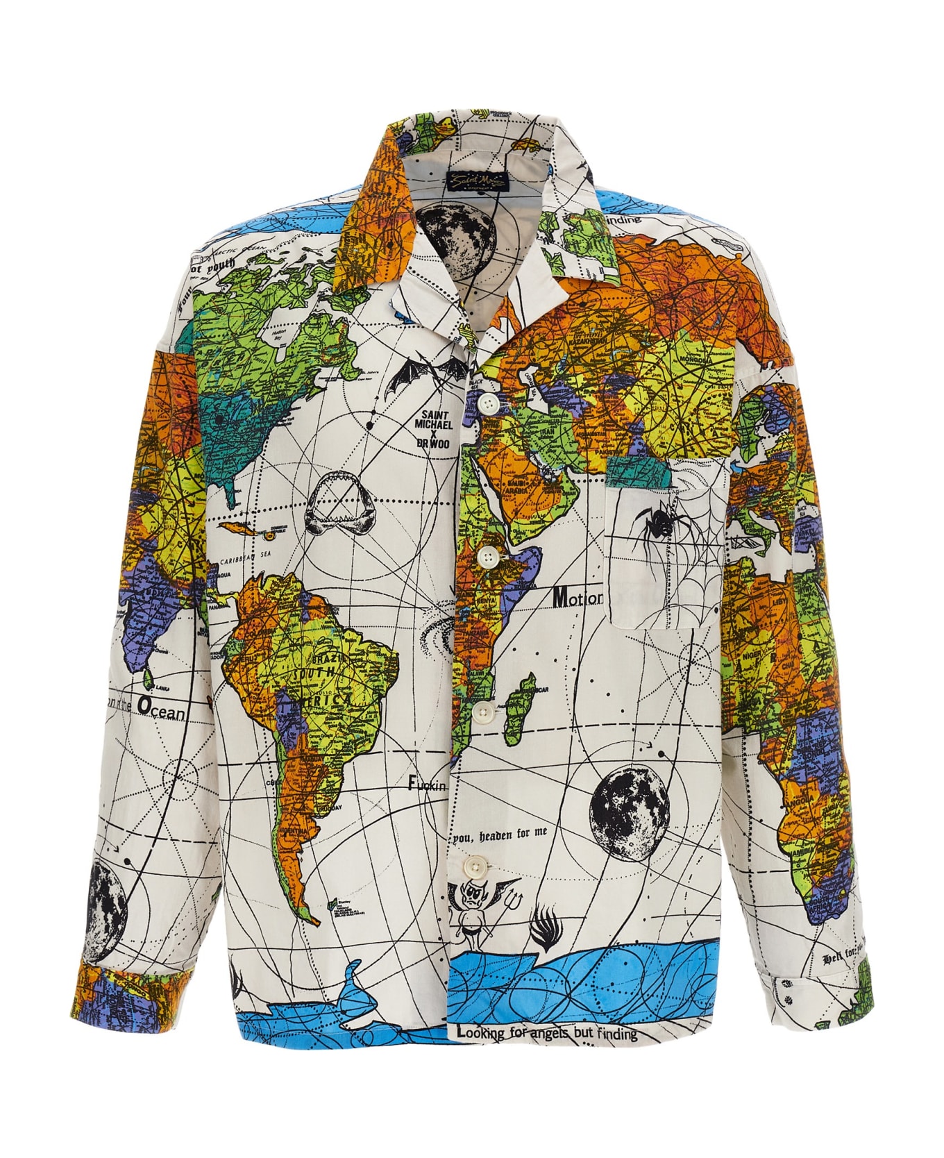 SAINT Mxxxxxx World Map Shirt - Multicolor シャツ