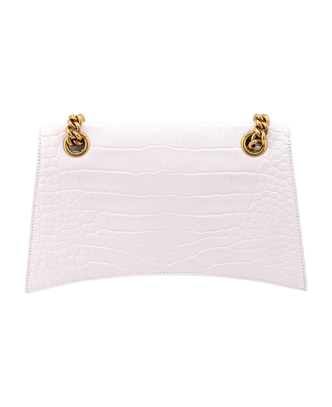 Balenciaga Crush Shoulder Bag - White