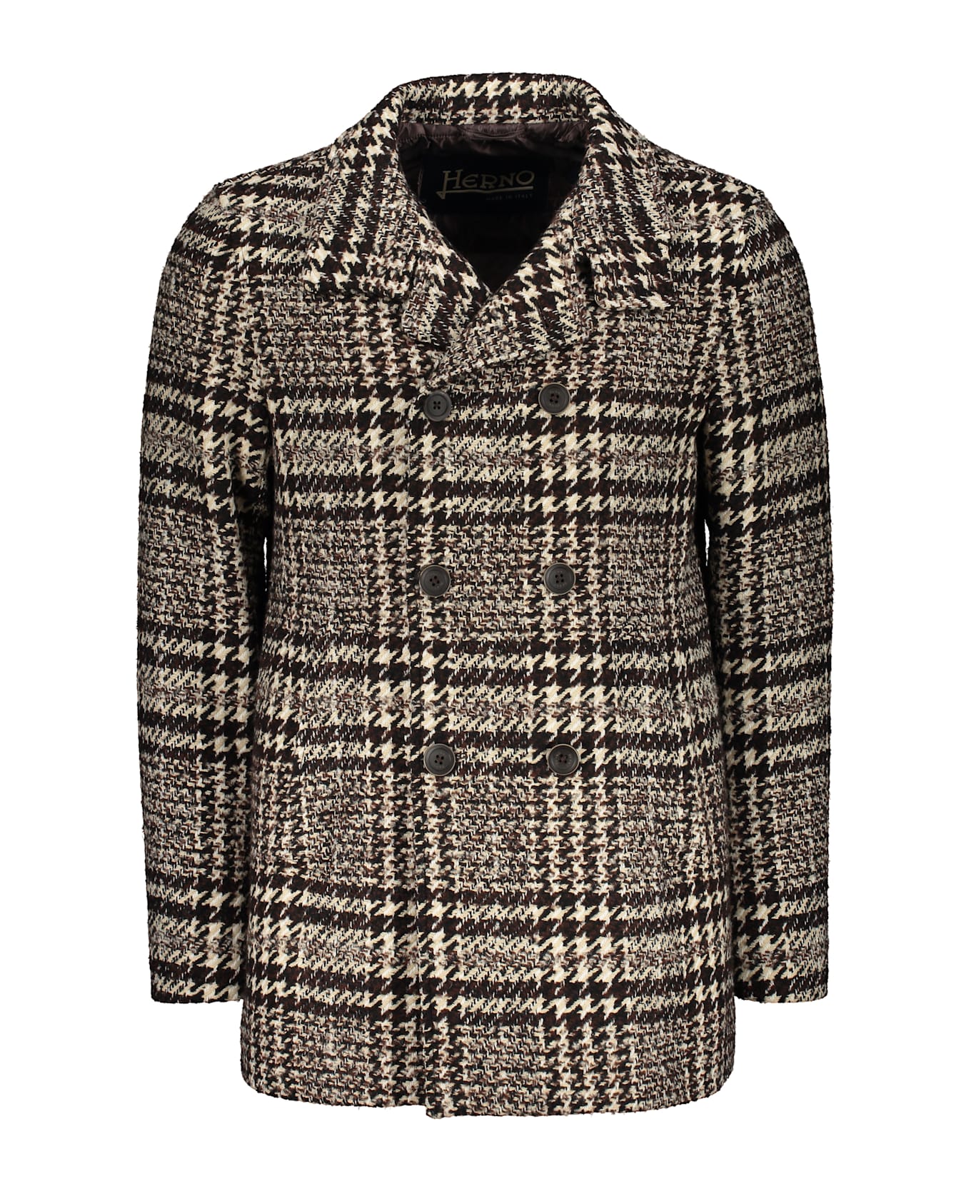 Herno Padded Double-breast Peacoat - brown