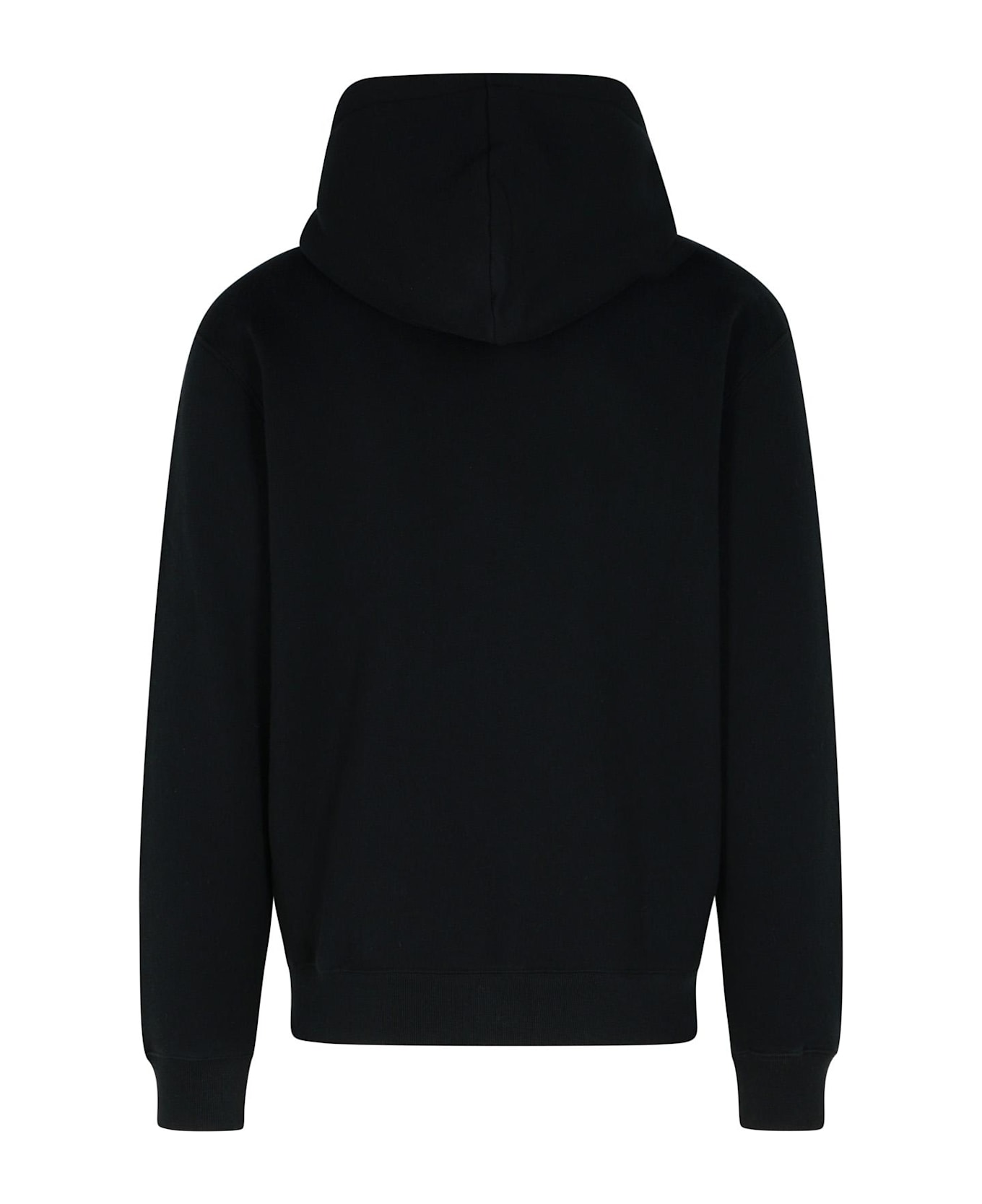 Maison Kitsuné Black Cotton Sweatshirt - black/white