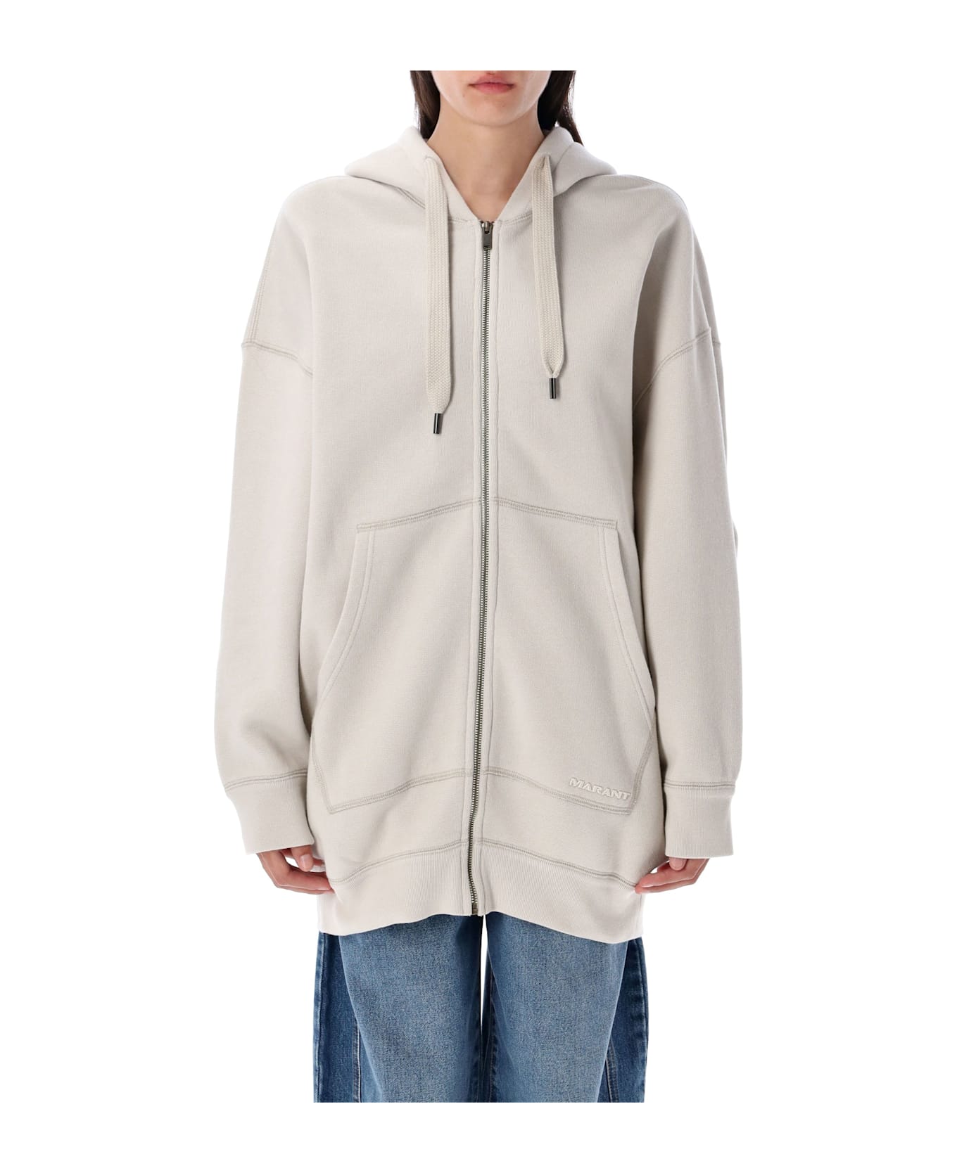 Marant Étoile Ezia Oversized Hoodie - ECRU
