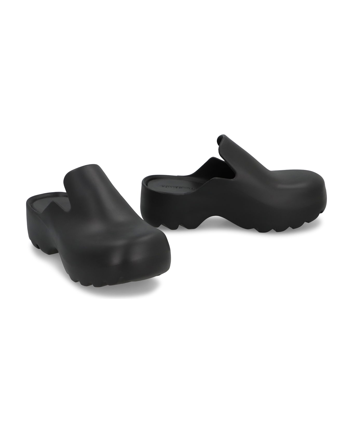 Bottega Veneta Rubber Slides - black