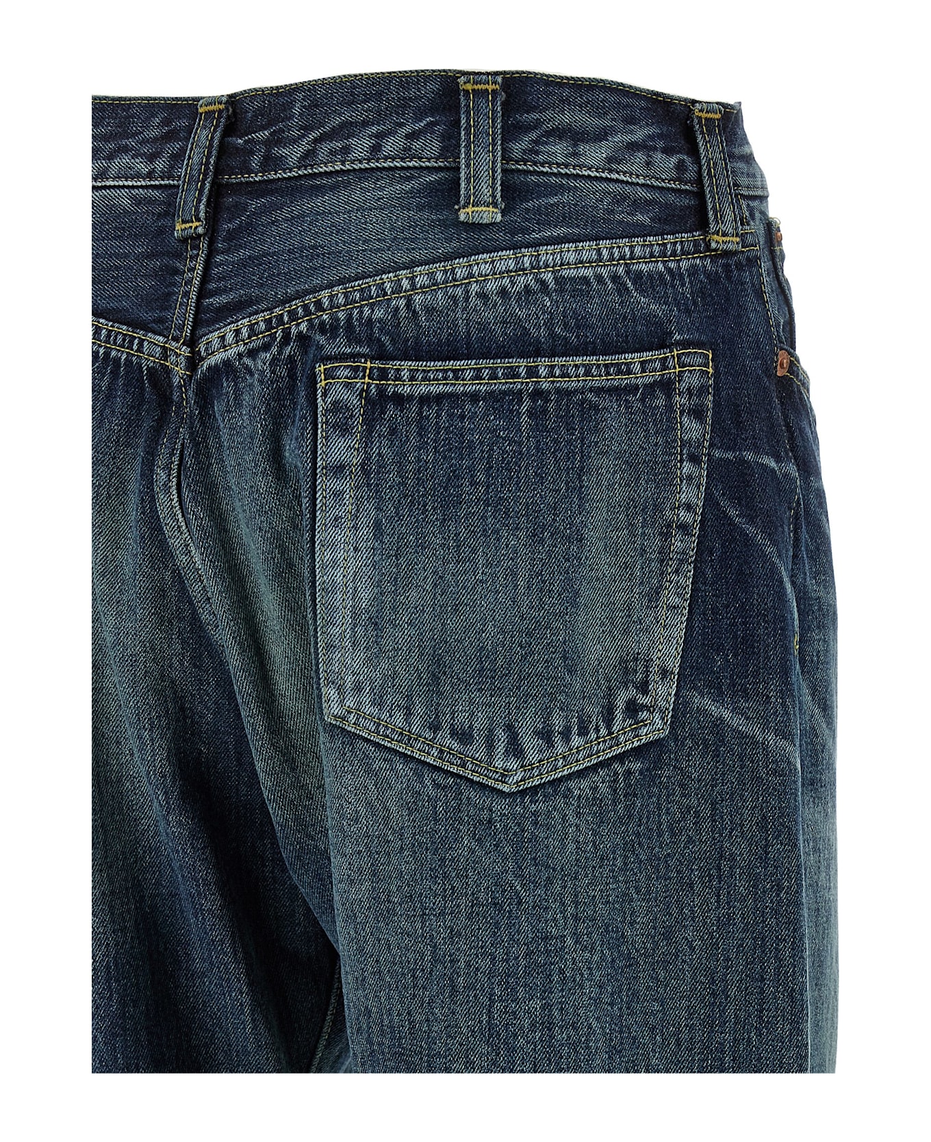 Junya Watanabe Stonewashed Jeans - Blue