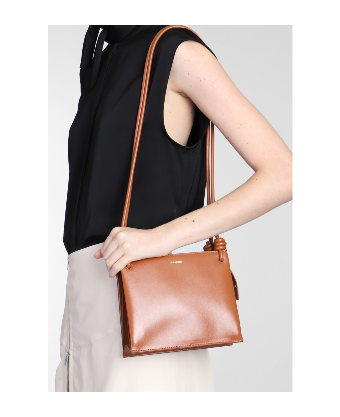 Jil Sander Giro Sm Shoulder Bag In Leather Color Leather - leather color ショルダーバッグ