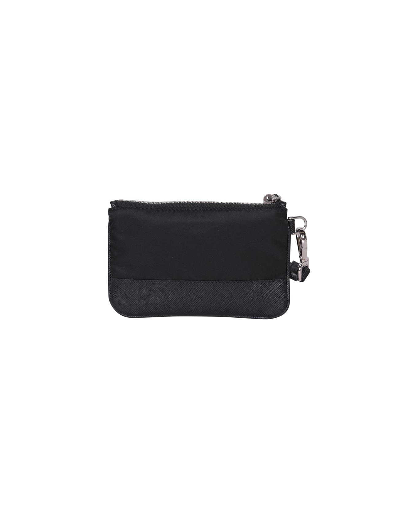 Prada Black Nylon And Leather Wallet - NERO