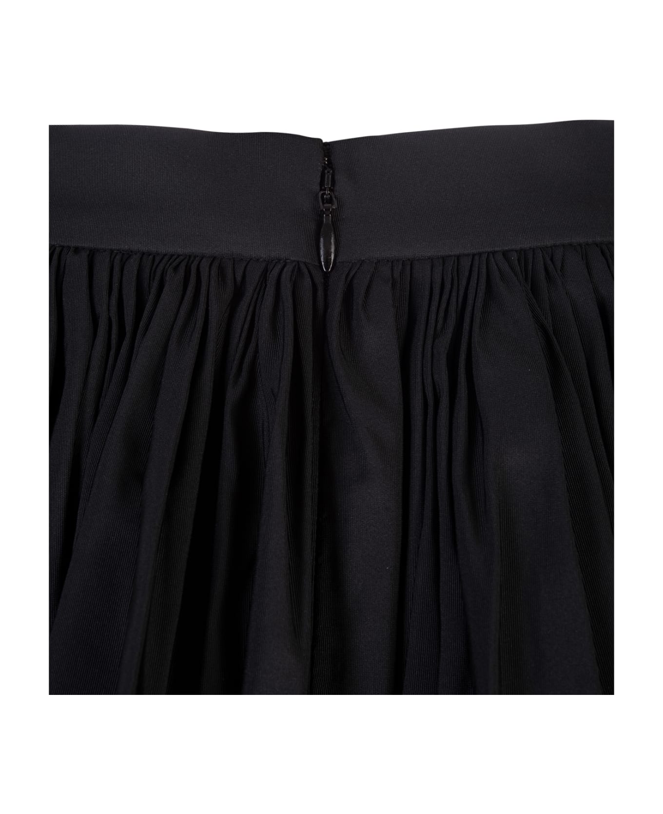 Alexander Mcqueen Bow Detail Slim Skirt In Black 775618qeacm 1000 main image 1